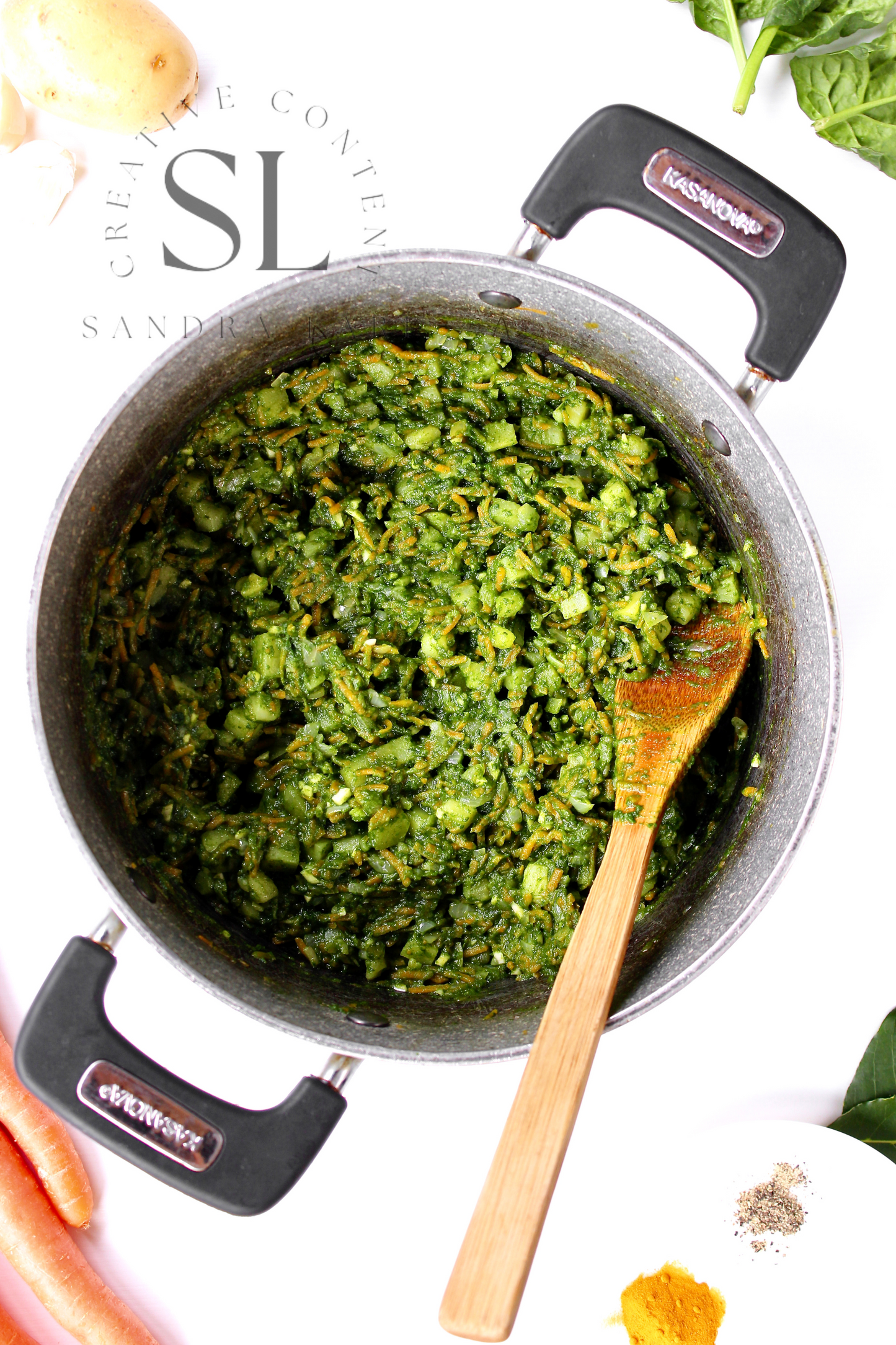 Spinach Lentil Soup - Set 3 of 3