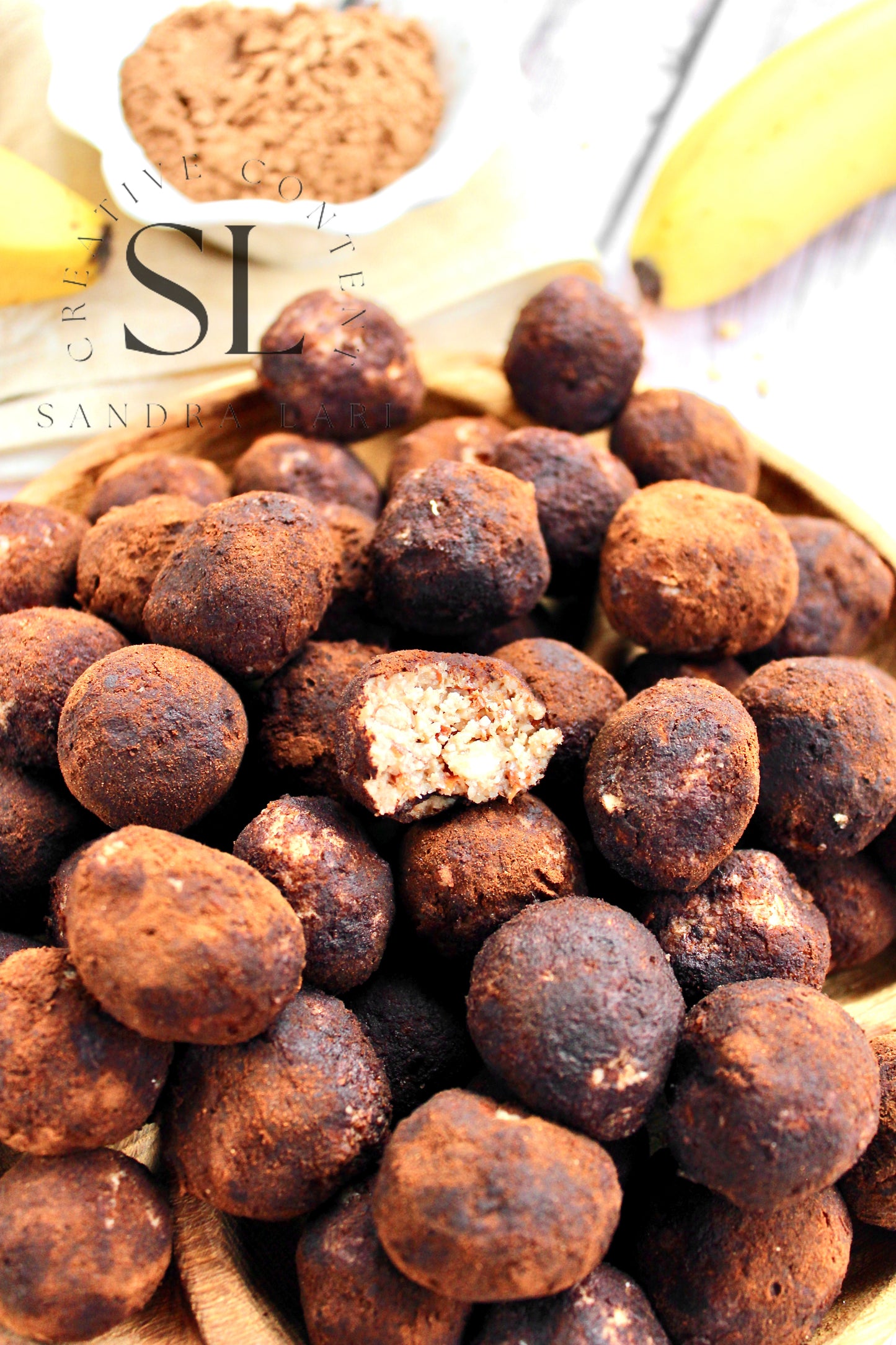 Raw Vegan Truffles Snack - Set 1 of 4