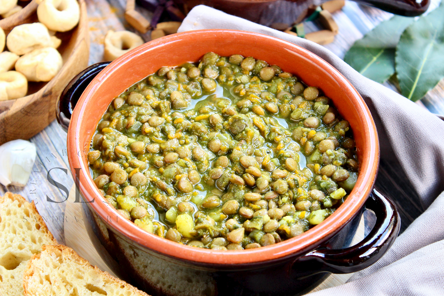 Spinach Lentil Soup - Set 3 of 3