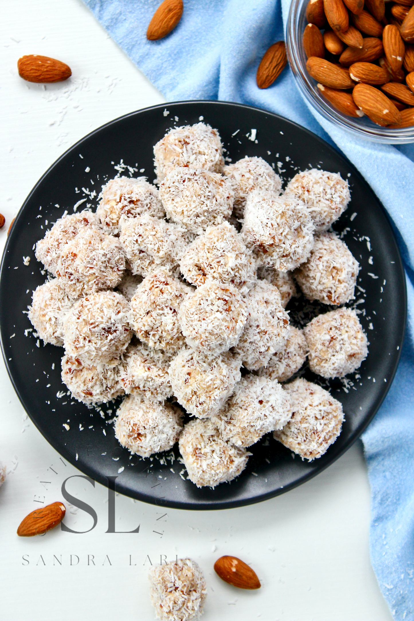 Healthy Raw Coconut Almond Bites - Set 2 of 3