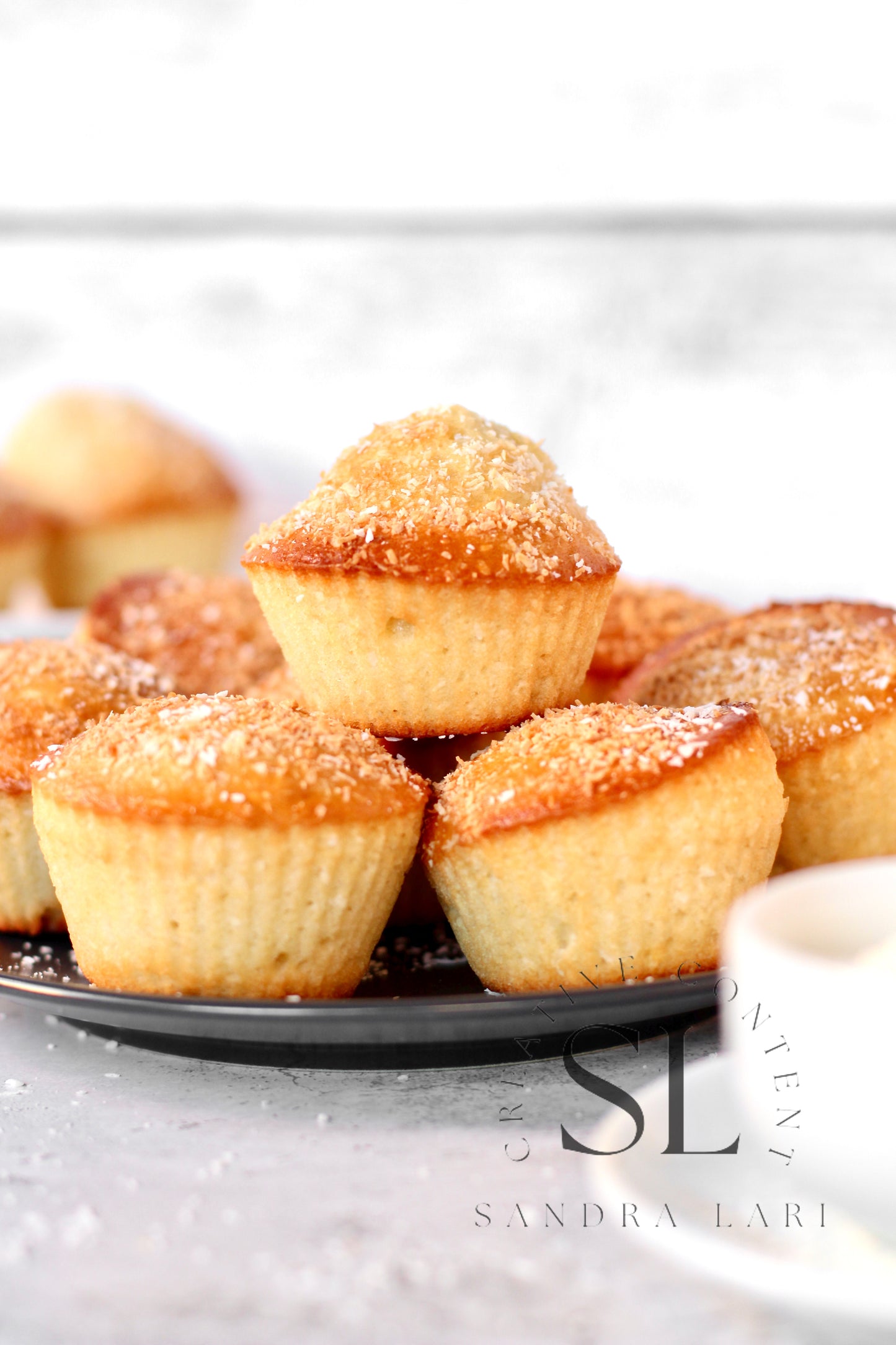 Eggless Coconut Muffins (No Yeast) - Set 2 of 4