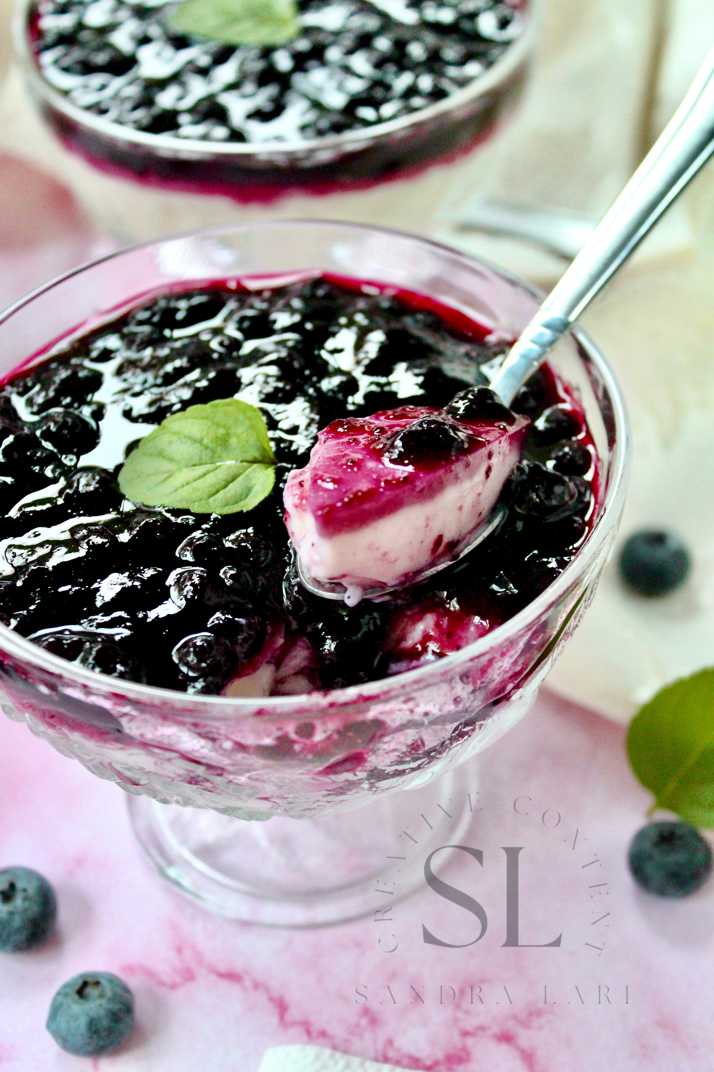 Healthy Blueberry Pudding Dessert - Exclusive