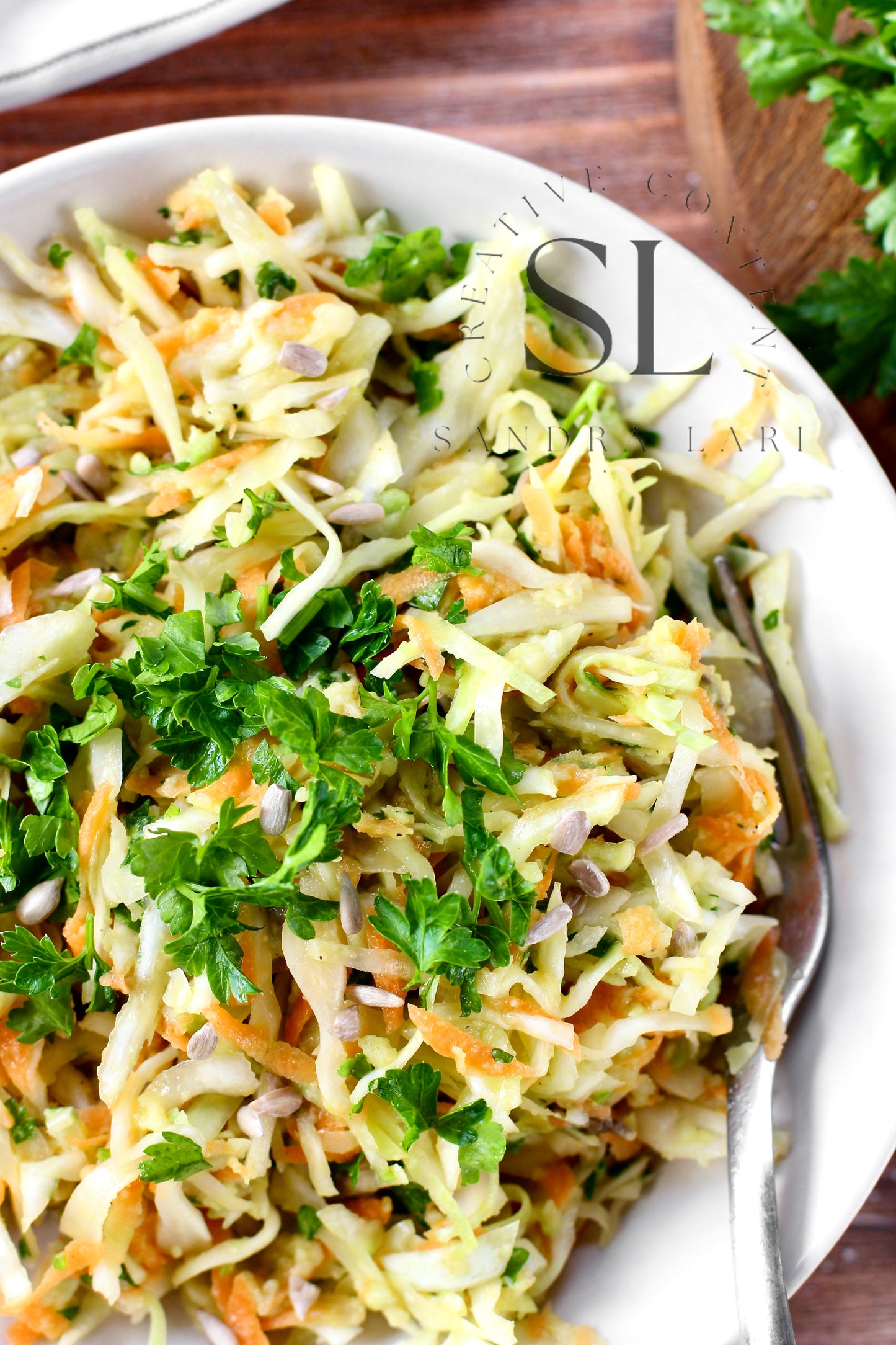 Creamy Avocado & Garlic Coleslaw - Set 4 of 4