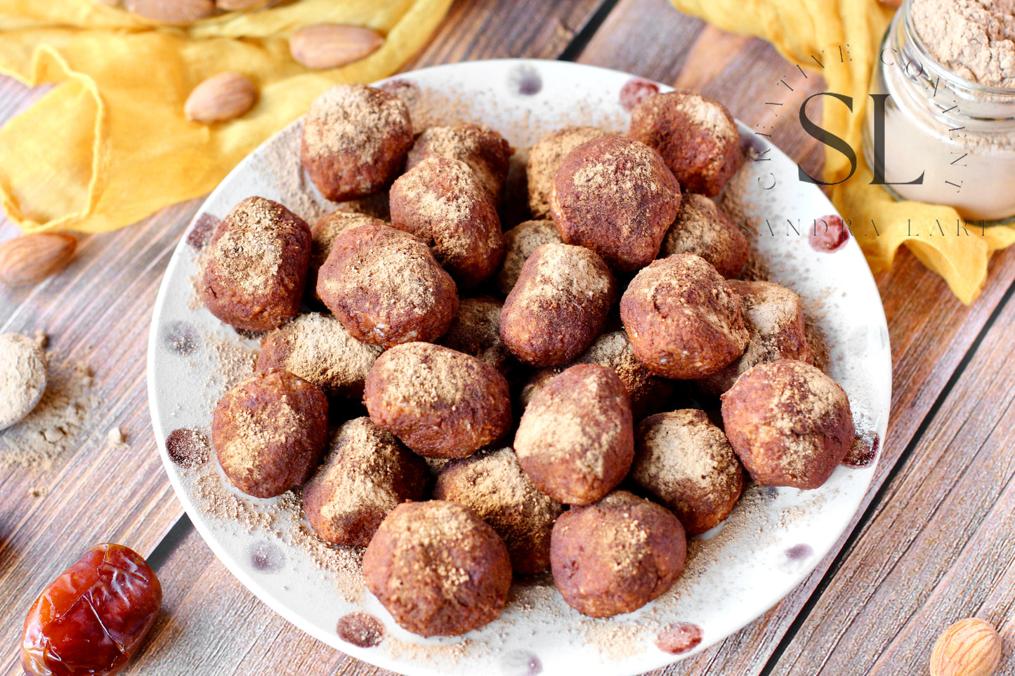 Raw Vegan Truffles Snack - Set 3 of 4