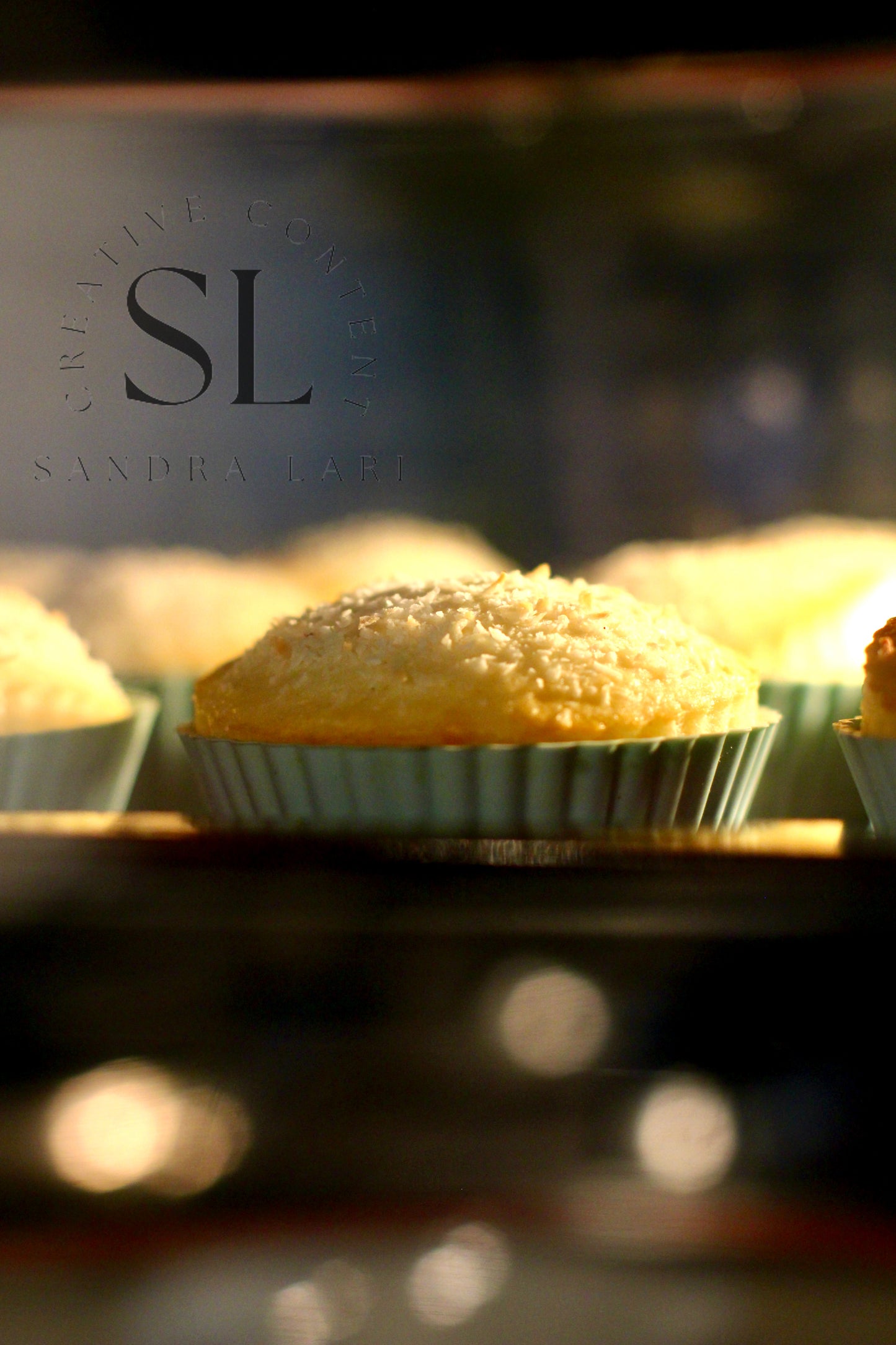 Eggless Coconut Muffins (No Yeast) - Set 3 of 4