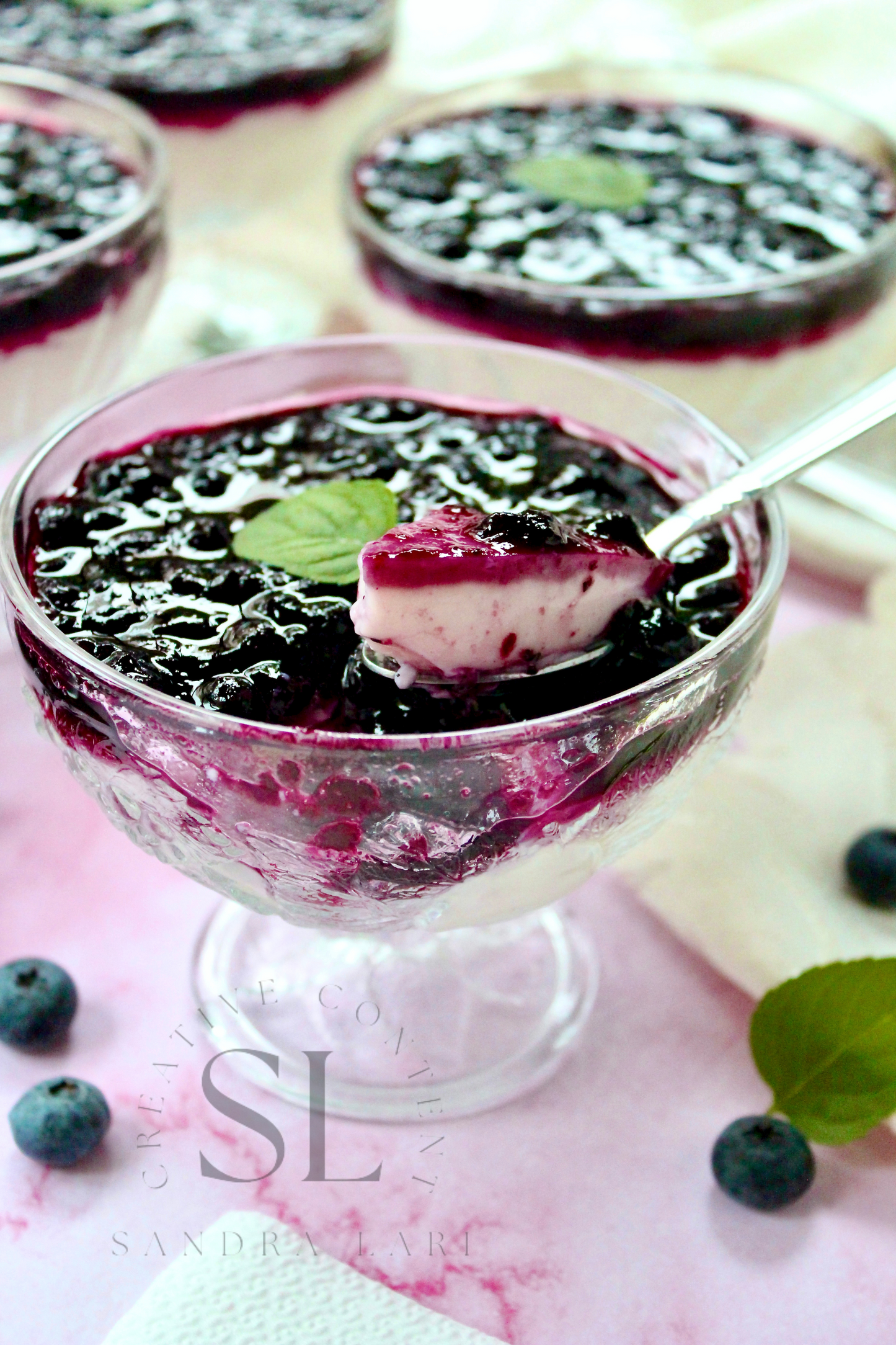 Healthy Blueberry Pudding Dessert - Exclusive