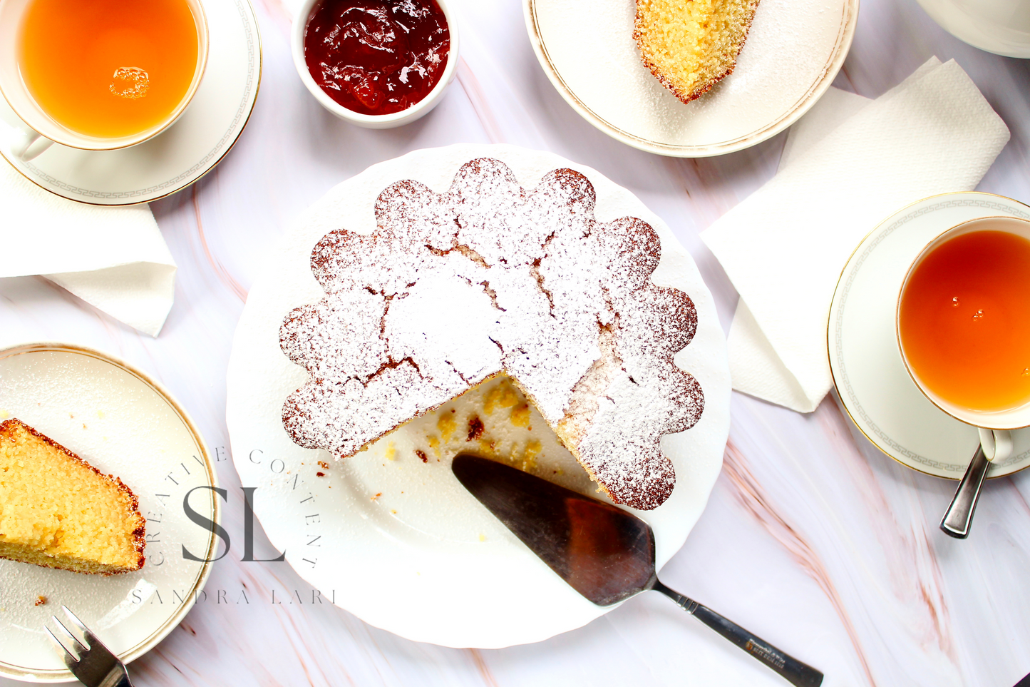 Healthy Eggless Semolina Cake Set 2 of 2