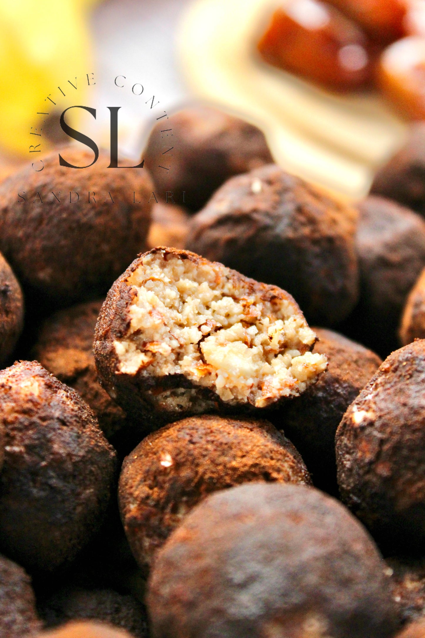 Raw Vegan Truffles Snack - Set 1 of 4