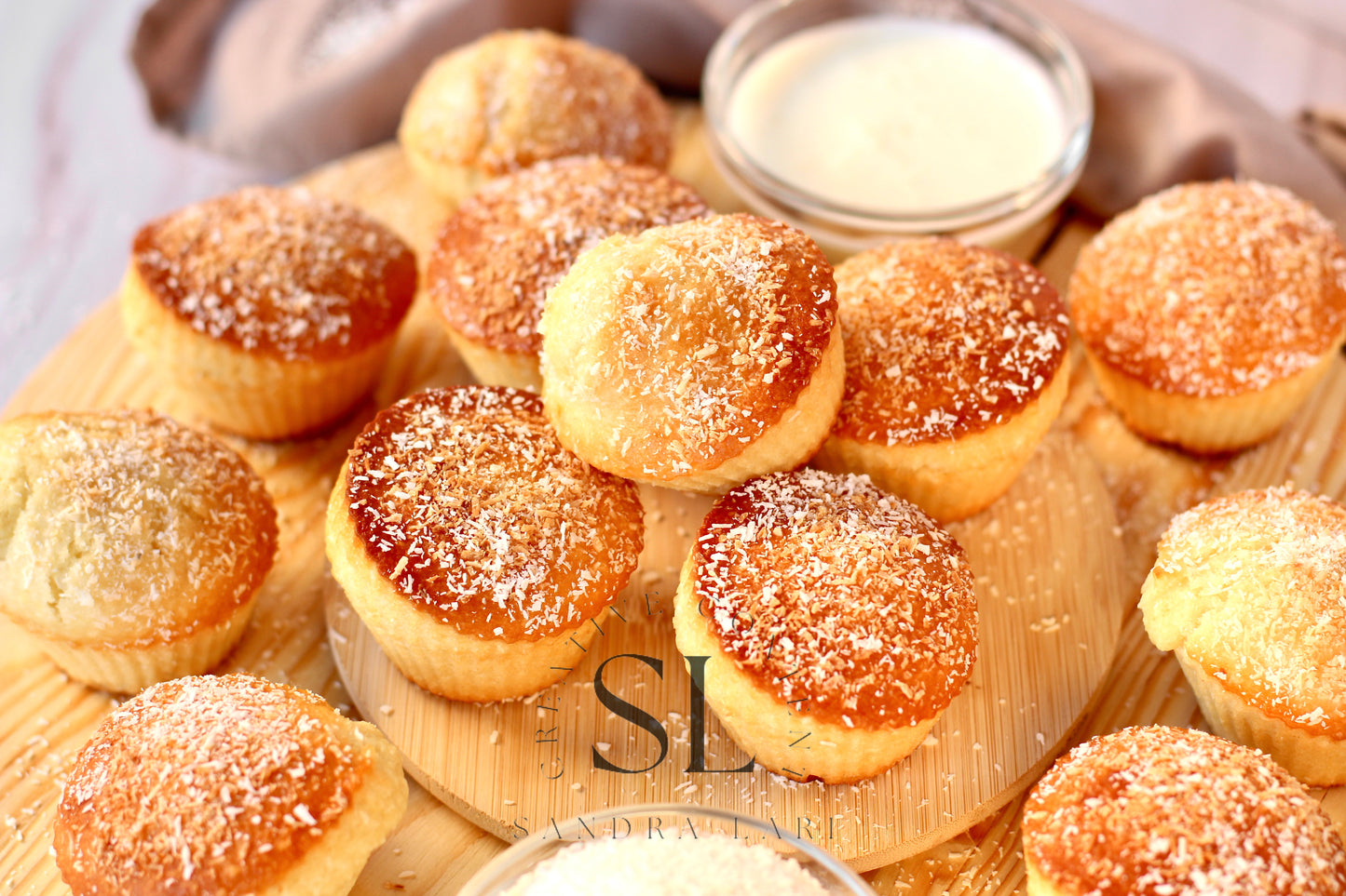 Eggless Coconut Muffins (No Yeast) - Set 4 of 4