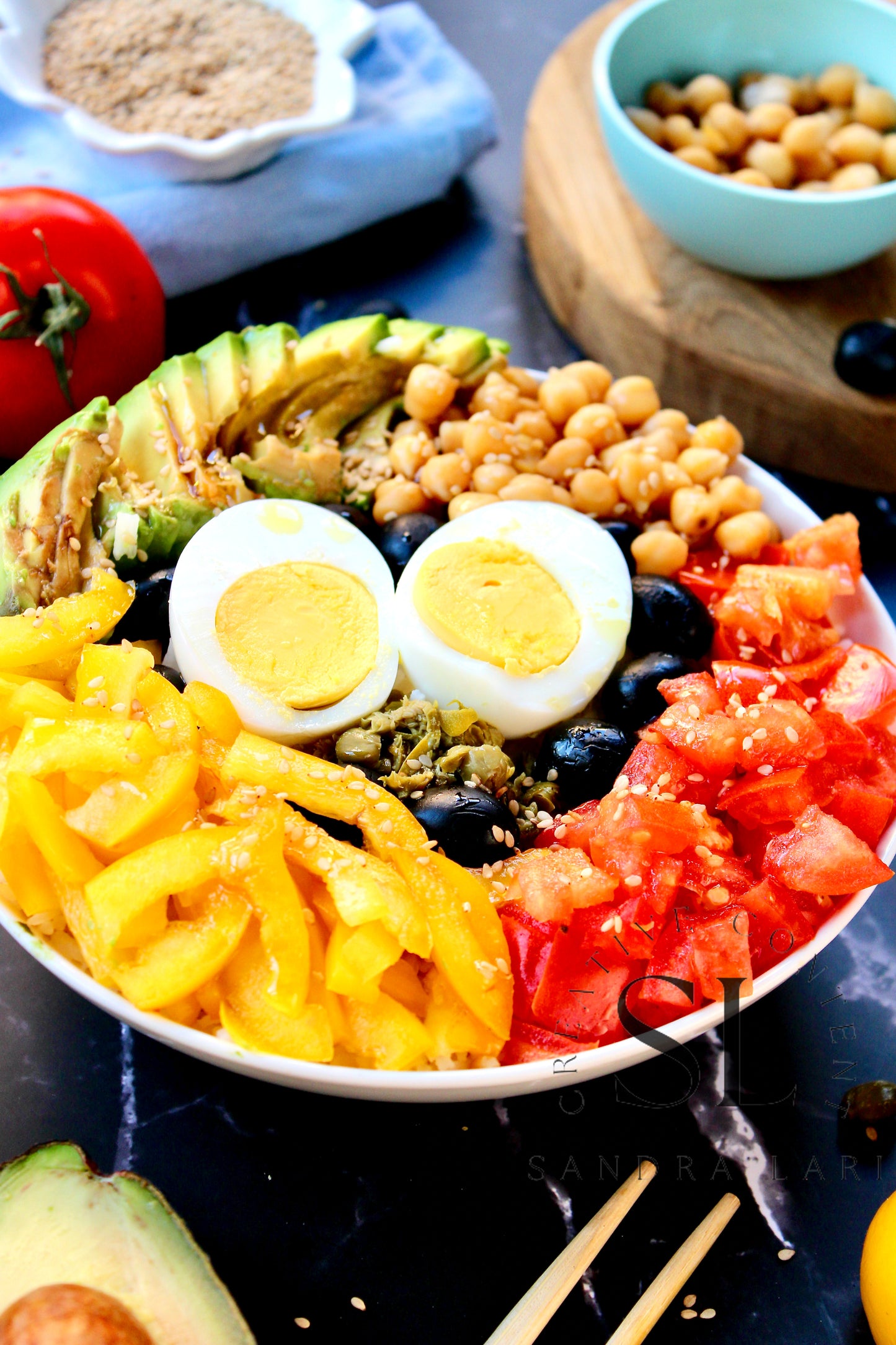 Vegetarian Mediterranean Poke Bowl - Exclusive