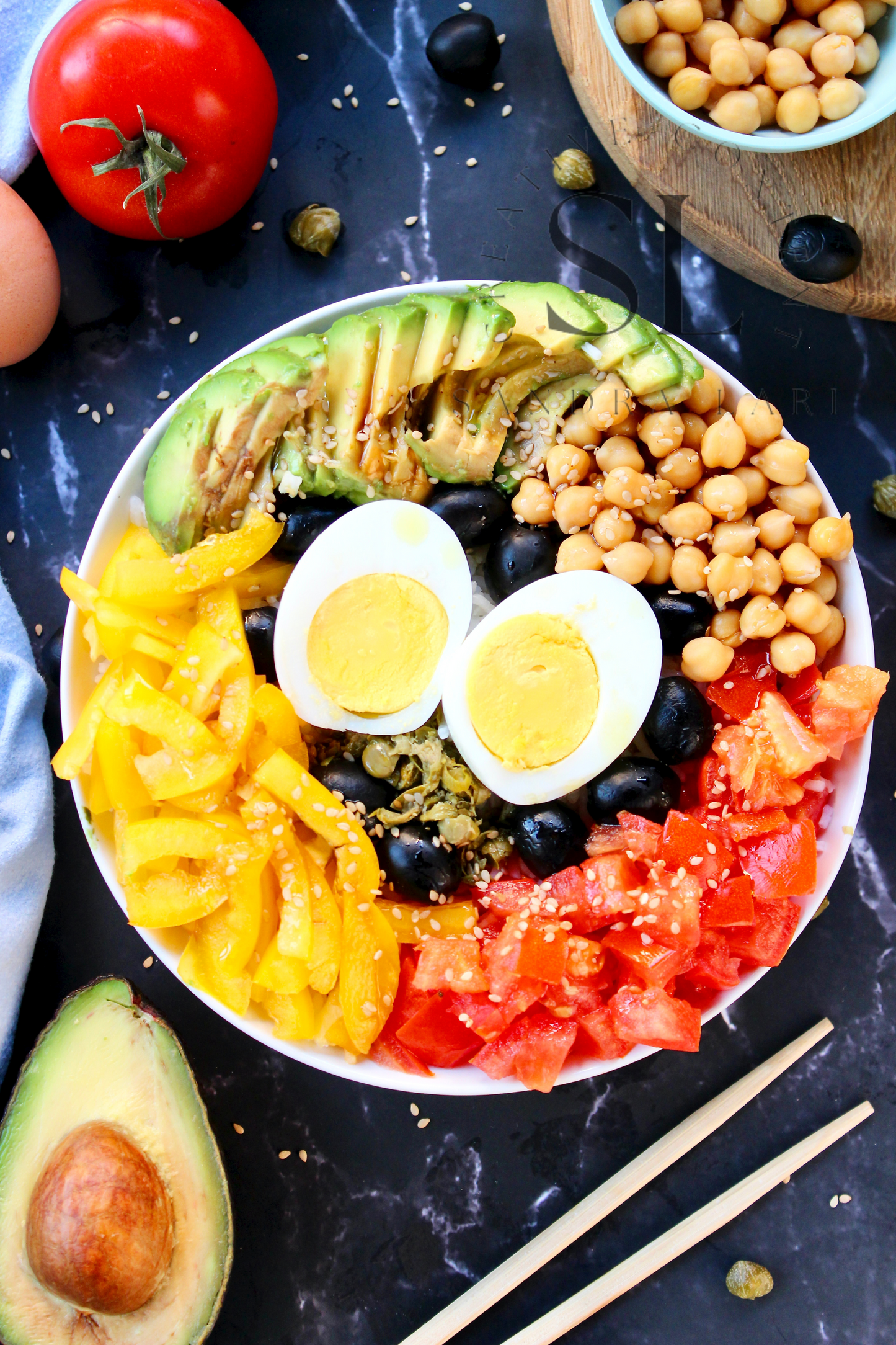 Vegetarian Mediterranean Poke Bowl - Exclusive