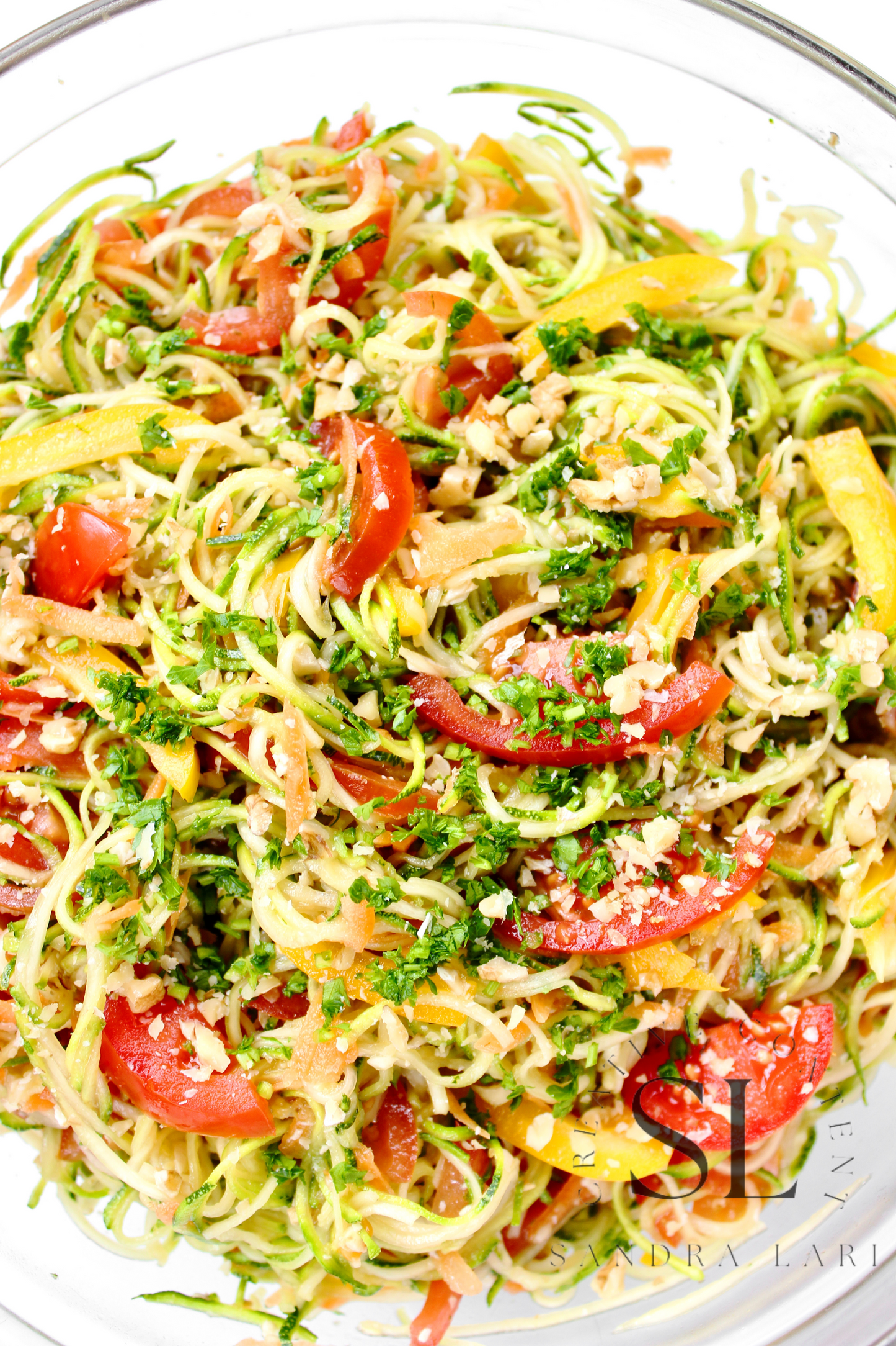 Raw Zucchini Spaghetti Salad - Set 2 of 3