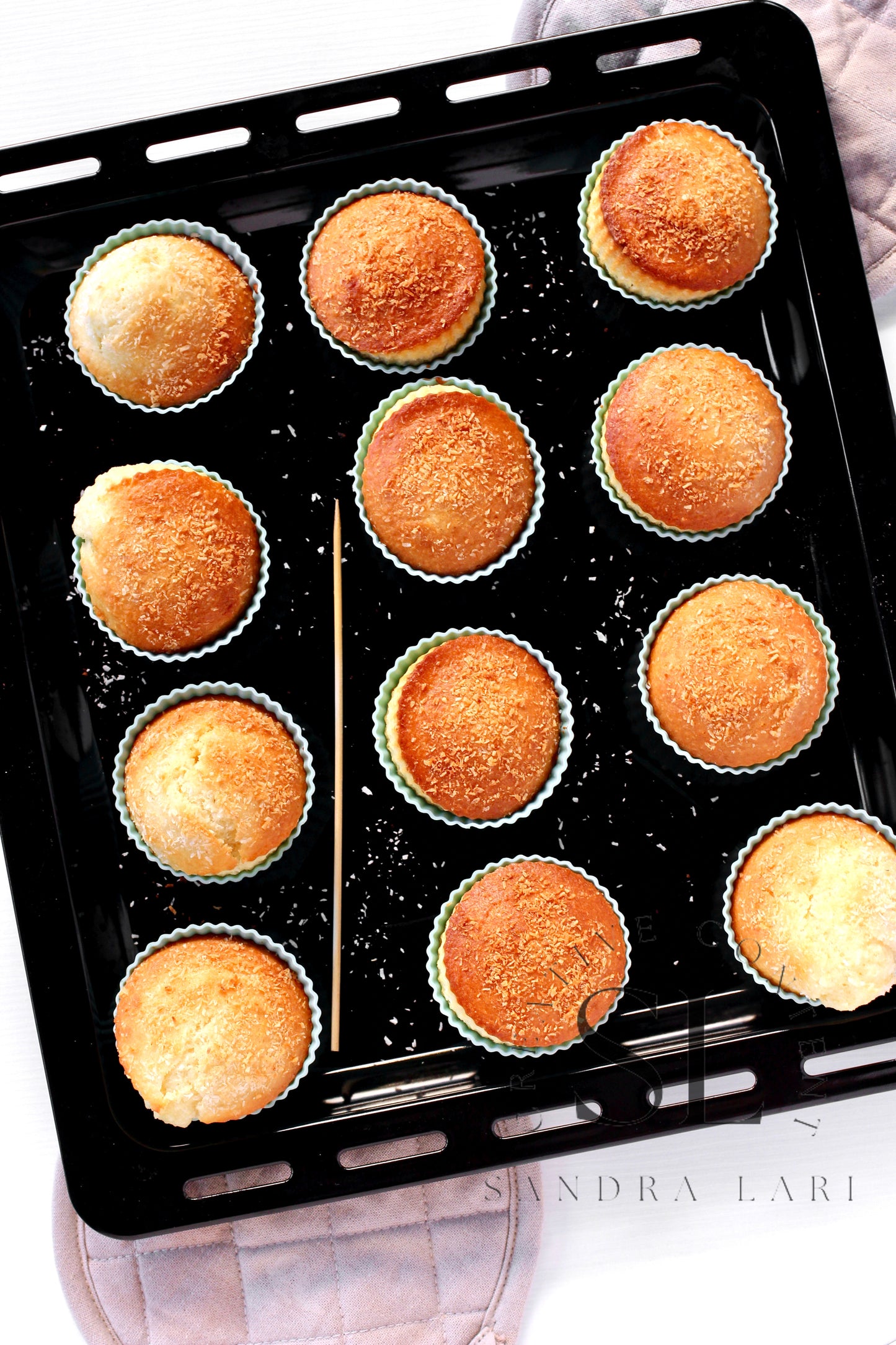 Eggless Coconut Muffins (No Yeast) - Set 1 of 4