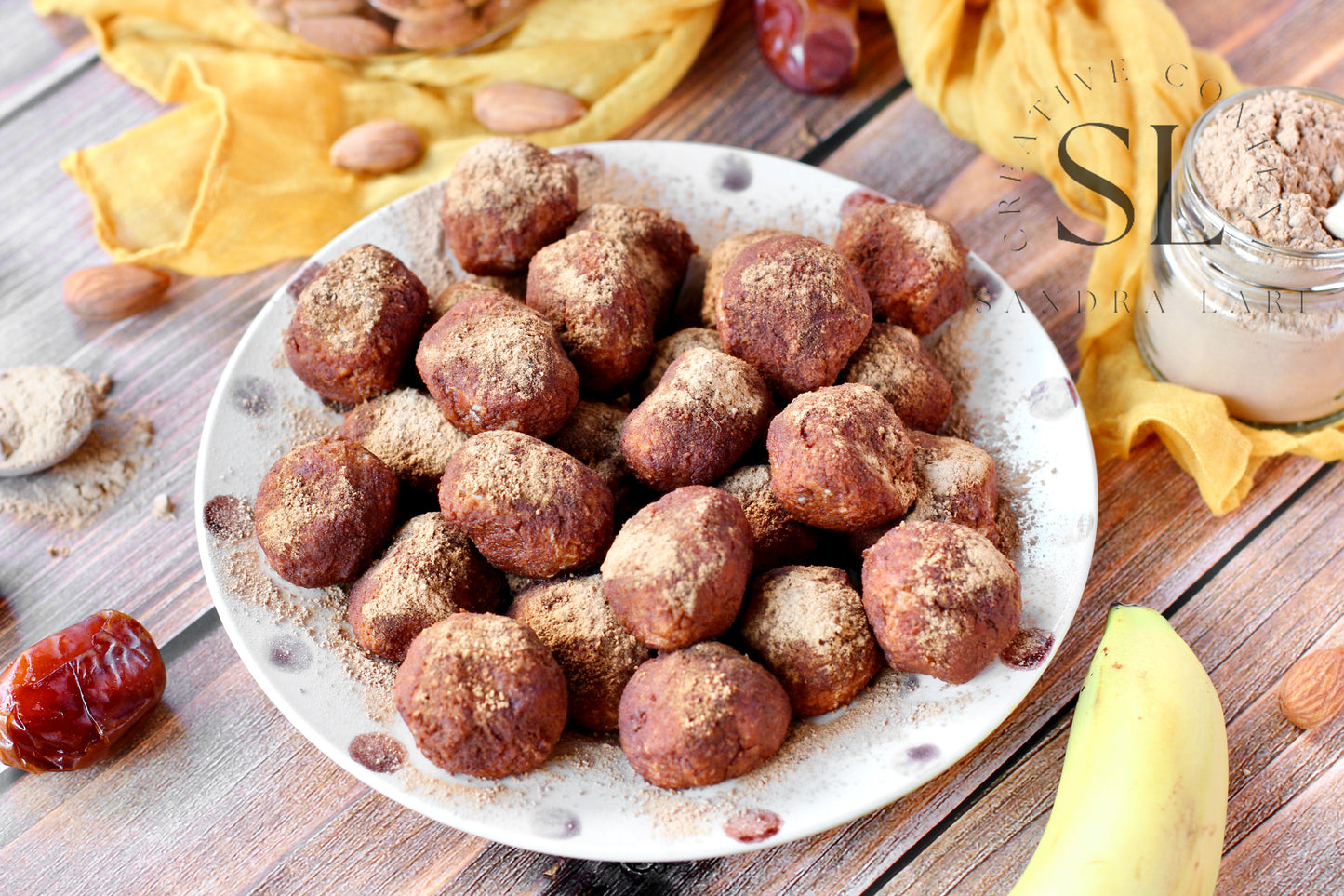 Raw Vegan Truffles Snack - Set 3 of 4