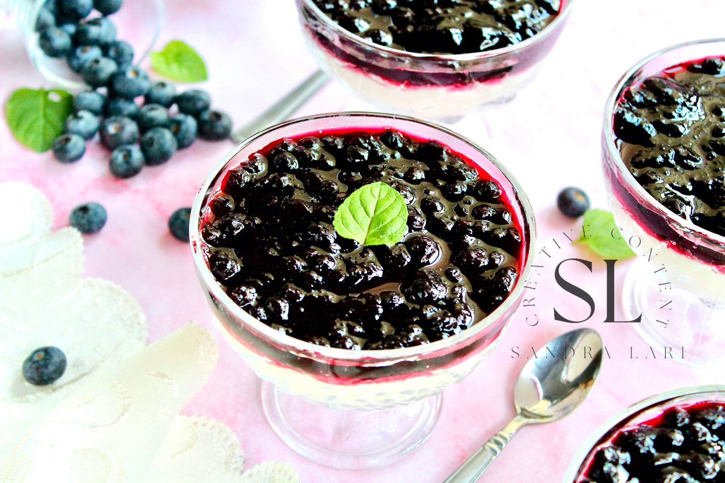 Healthy Blueberry Pudding Dessert - Exclusive