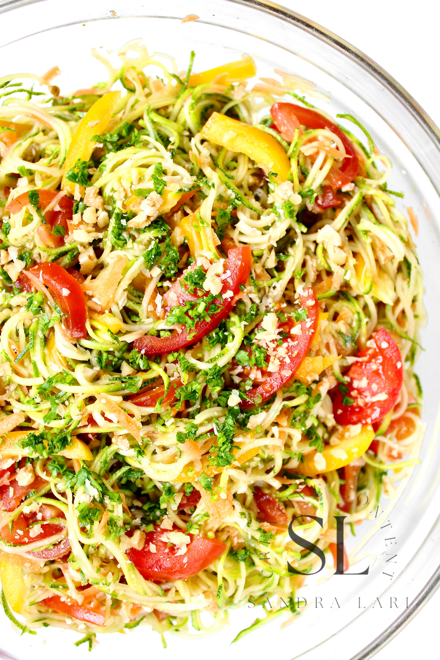 Raw Zucchini Spaghetti Salad - Set 2 of 3