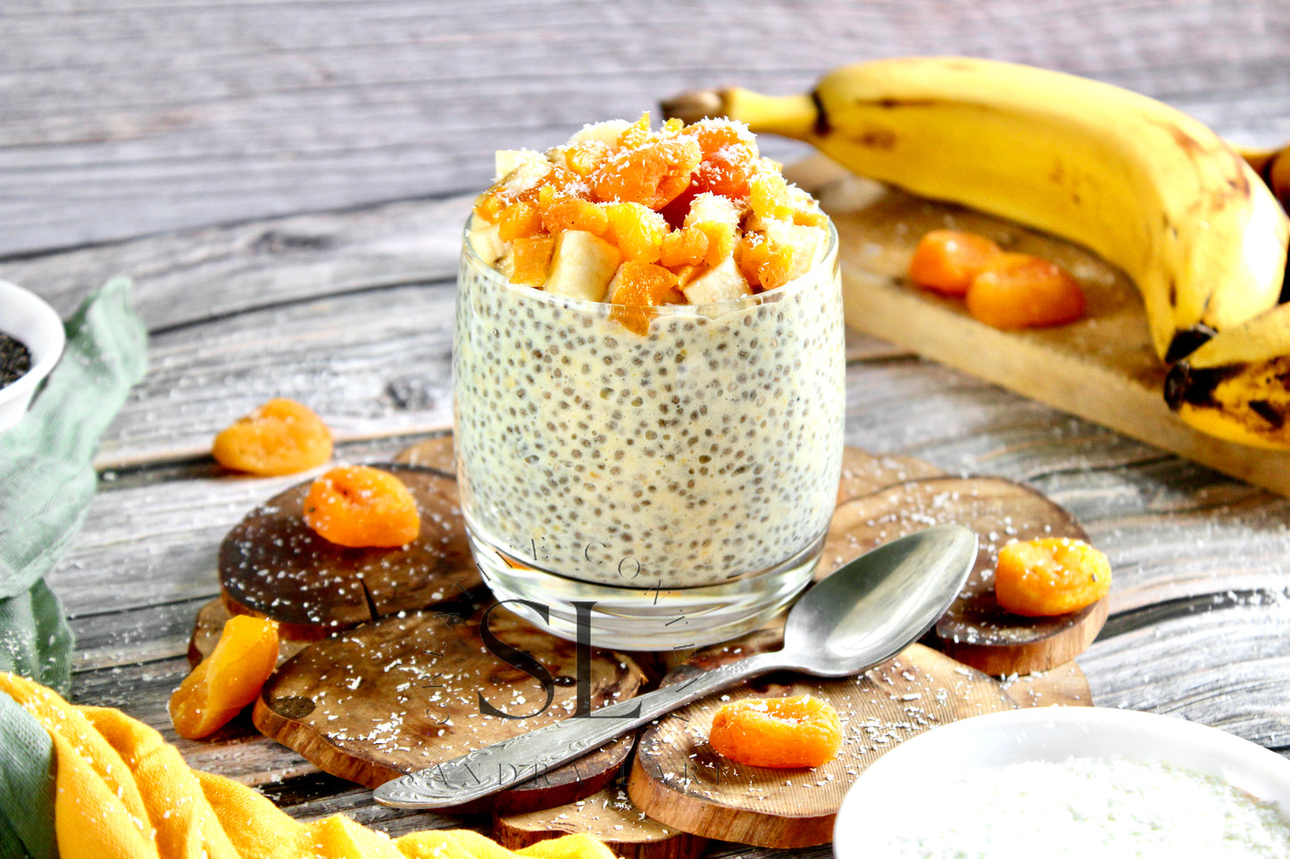 Dried Apricot Chia Pudding - Set 3 of 3