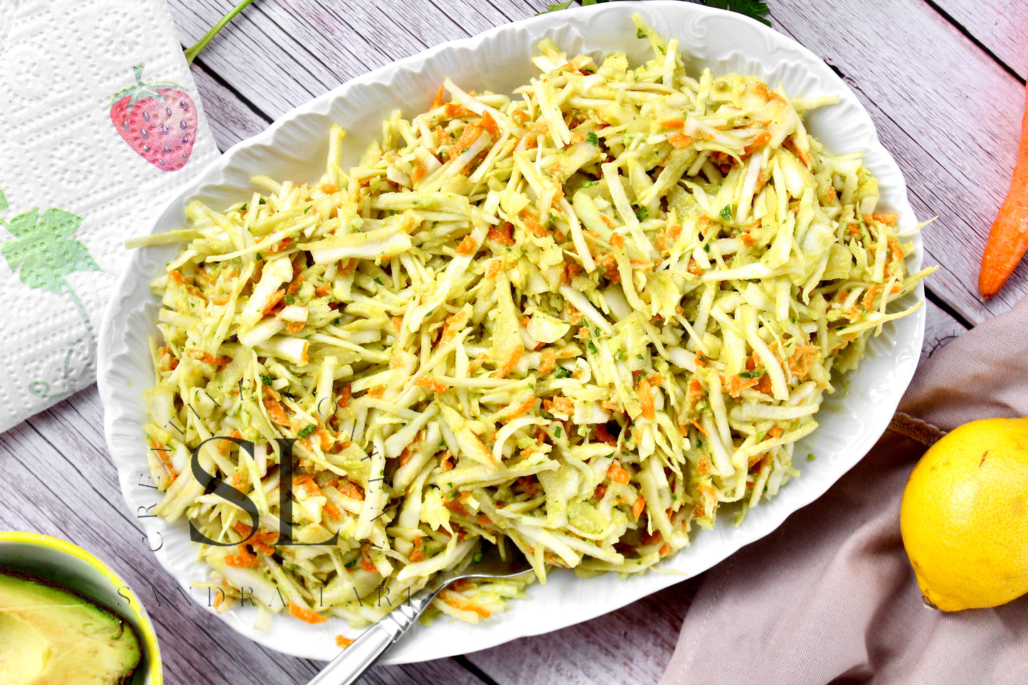 Creamy Avocado & Garlic Coleslaw - Set 1 of 4
