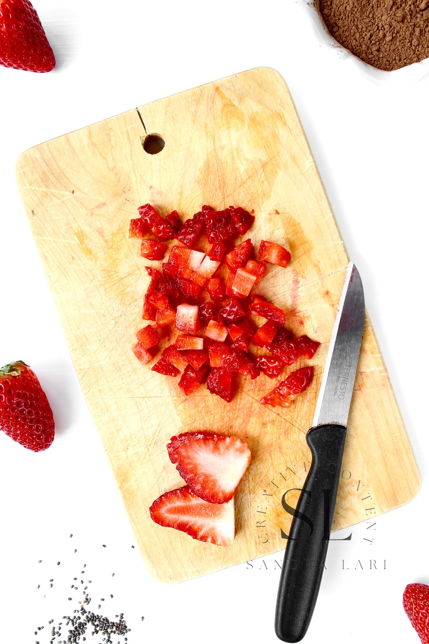 Raw Strawberry & Carob Chia Pudding - Set 2 of 3