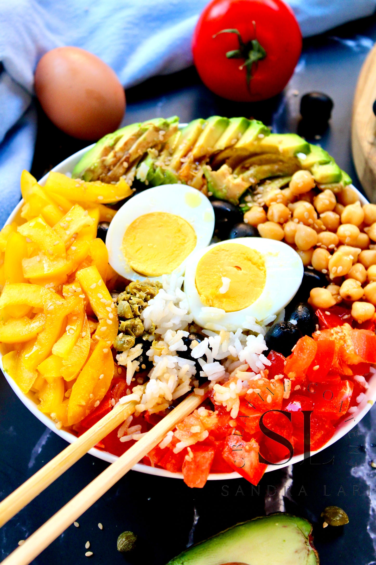 Vegetarian Mediterranean Poke Bowl - Exclusive