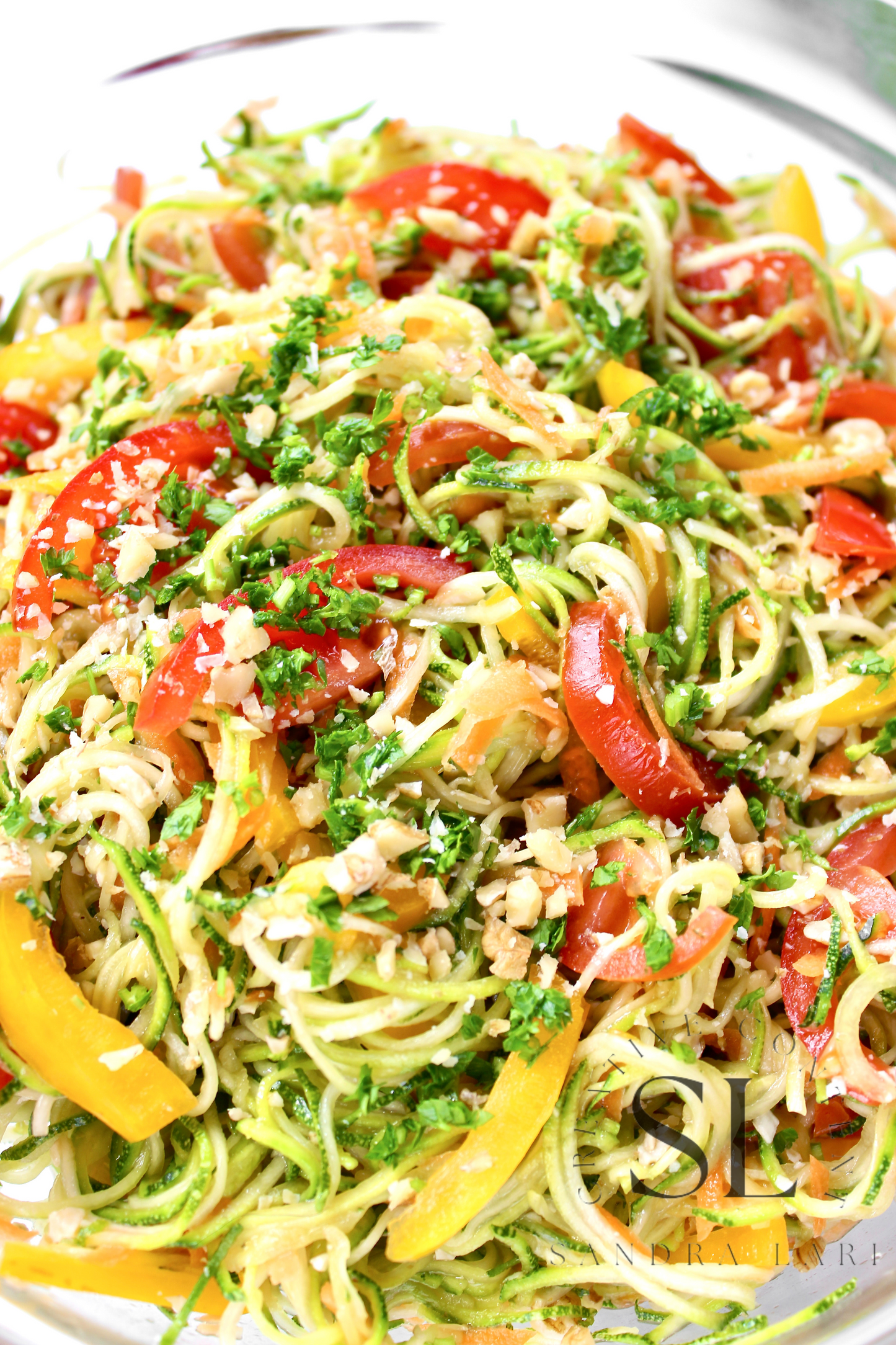 Raw Zucchini Spaghetti Salad - Set 3 of 3