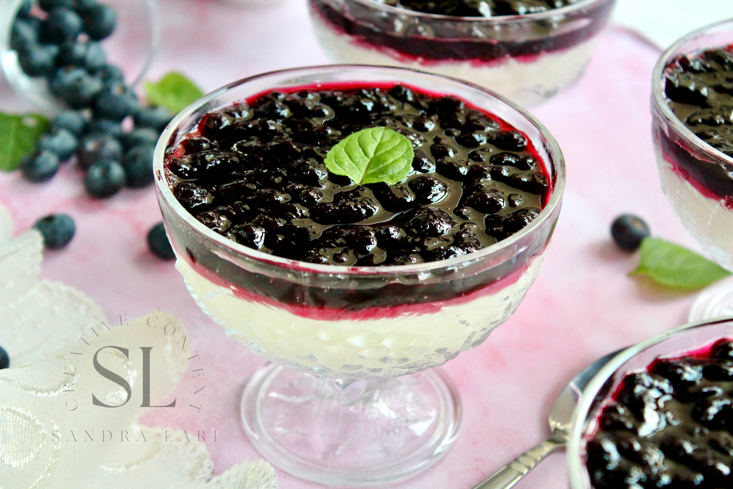 Healthy Blueberry Pudding Dessert - Exclusive