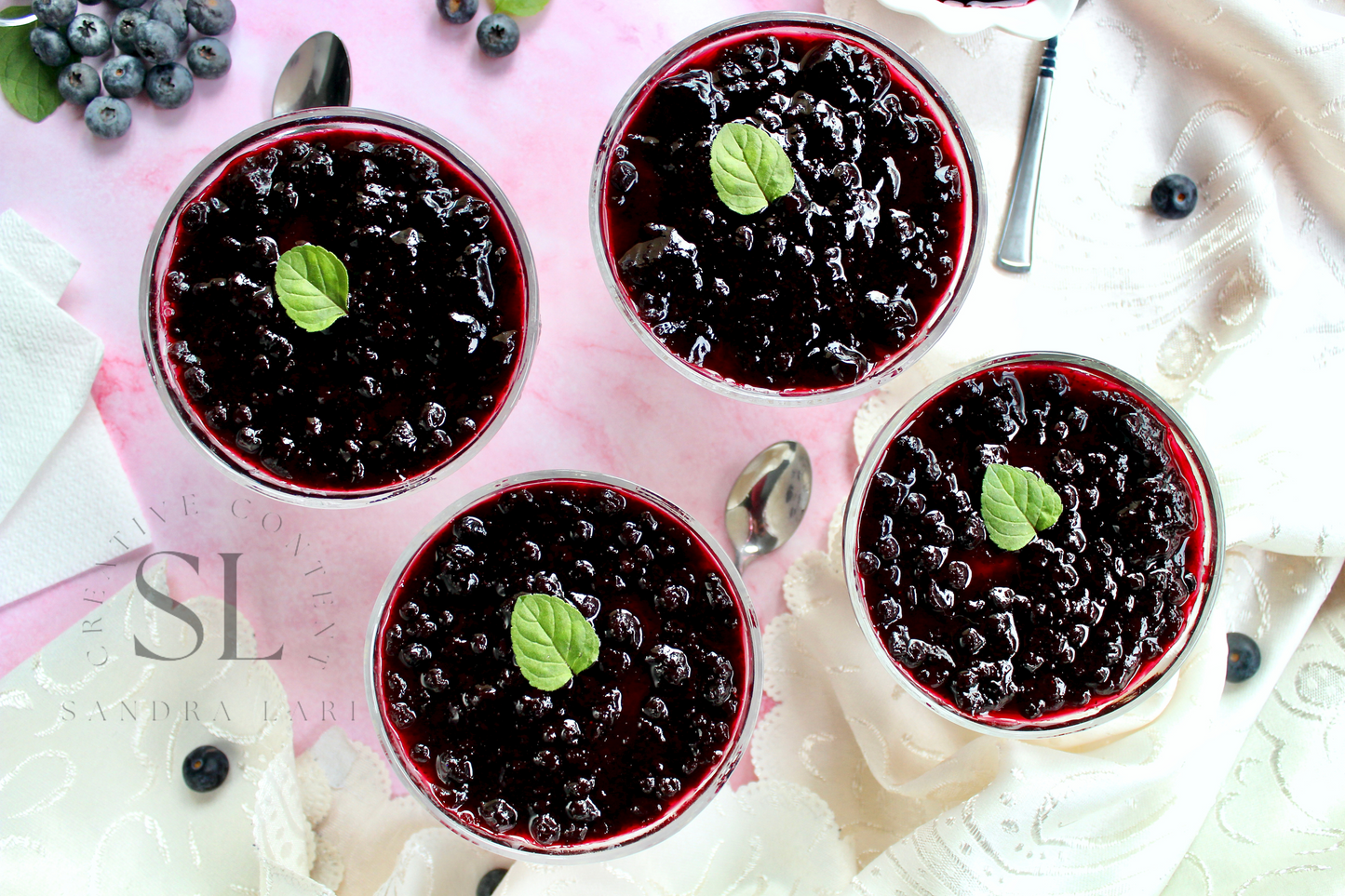 Healthy Blueberry Pudding Dessert - Exclusive