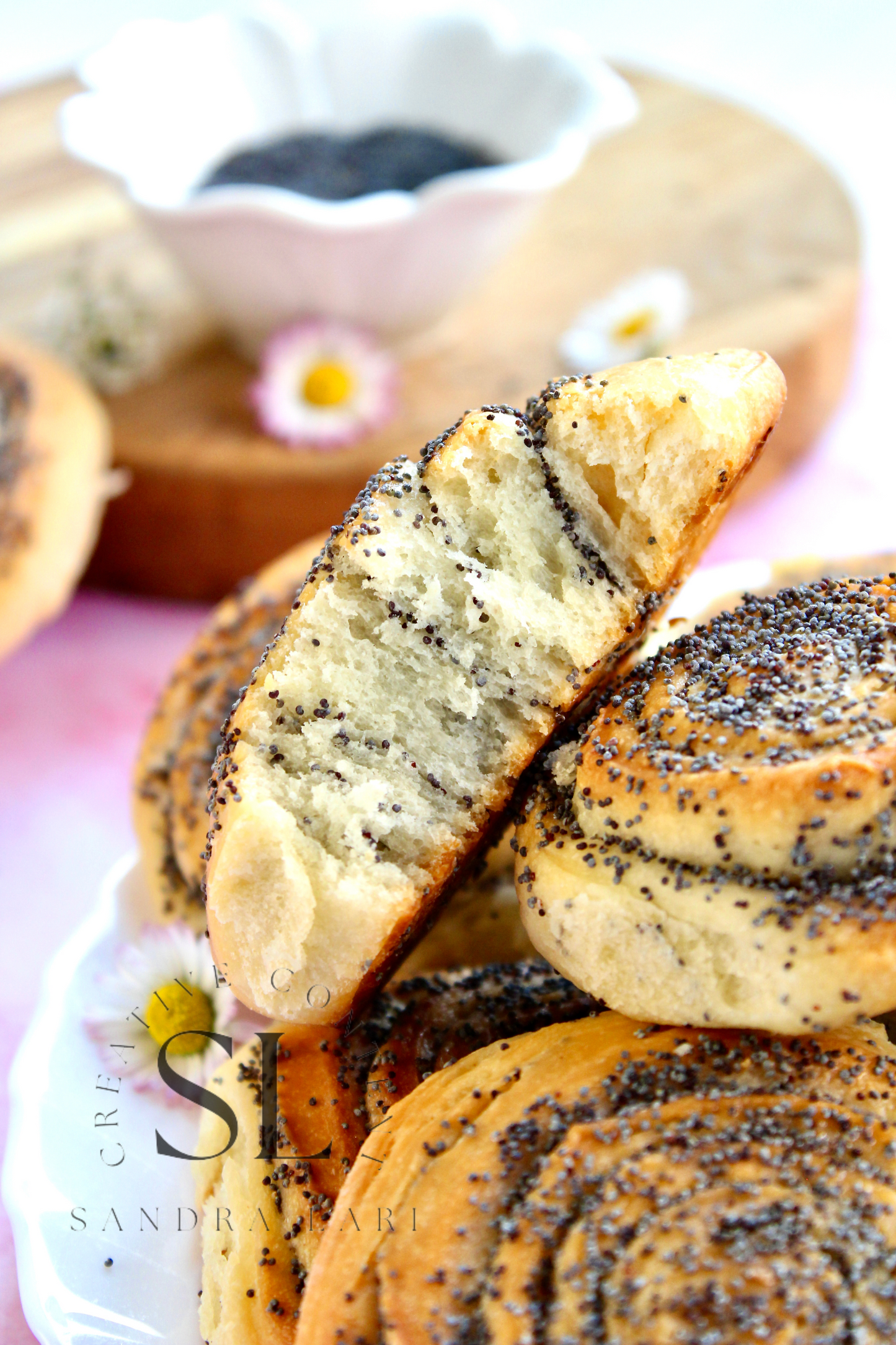Poppy Seed Rolls with Mother Yeast - Set 2 of 3