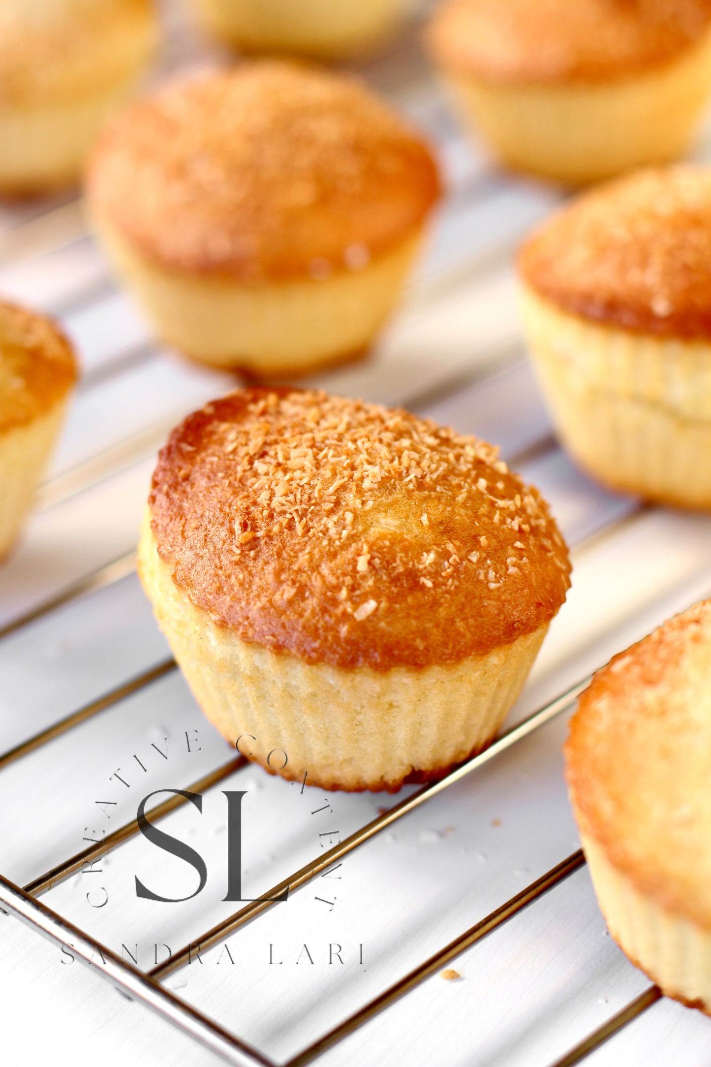 Eggless Coconut Muffins (No Yeast) - Set 2 of 4