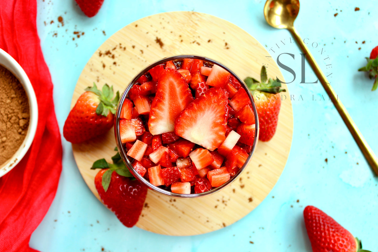 Raw Strawberry & Carob Chia Pudding - Set 1 of 3