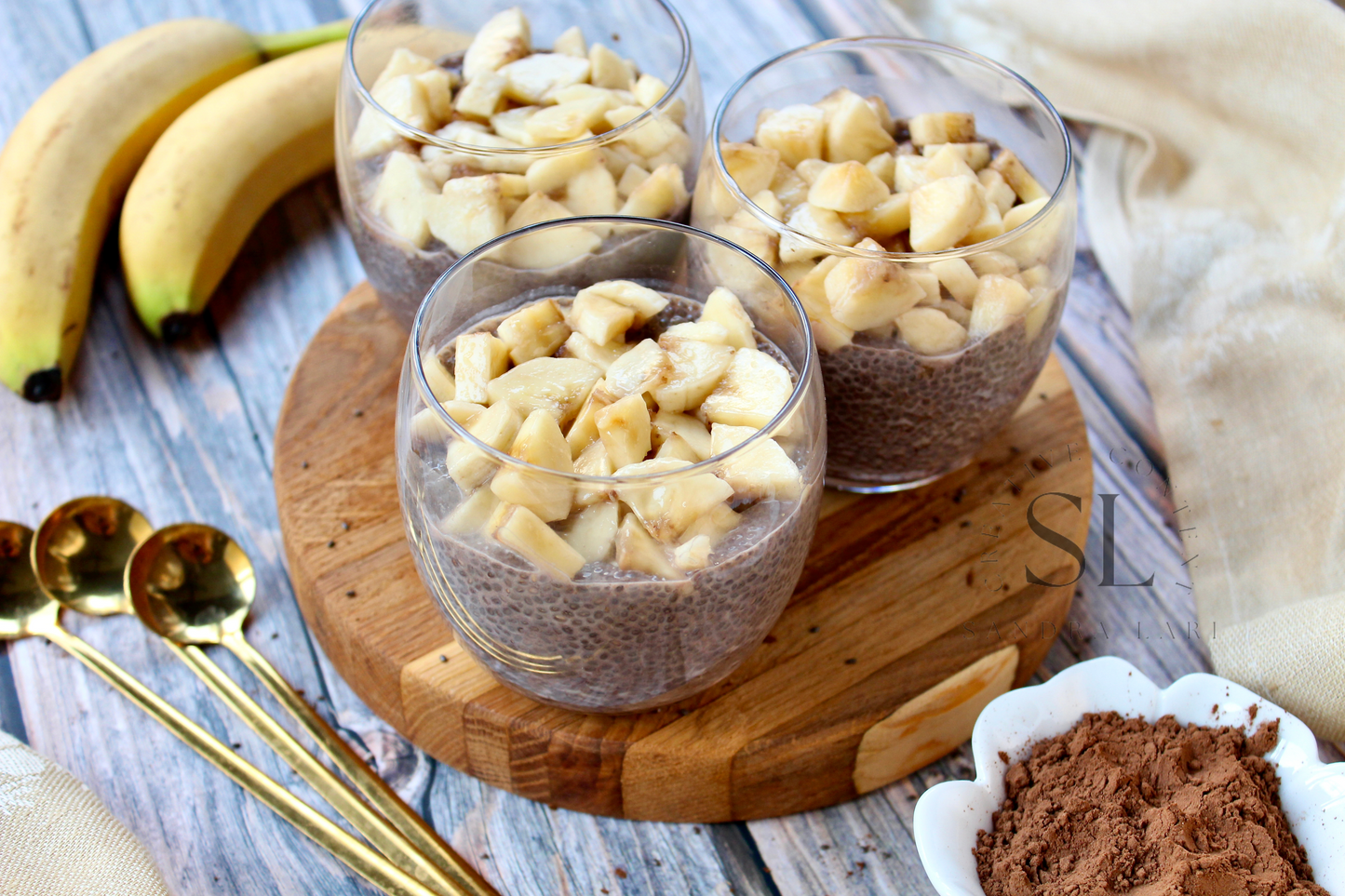 Banana Carob Chia Pudding - Exclusive