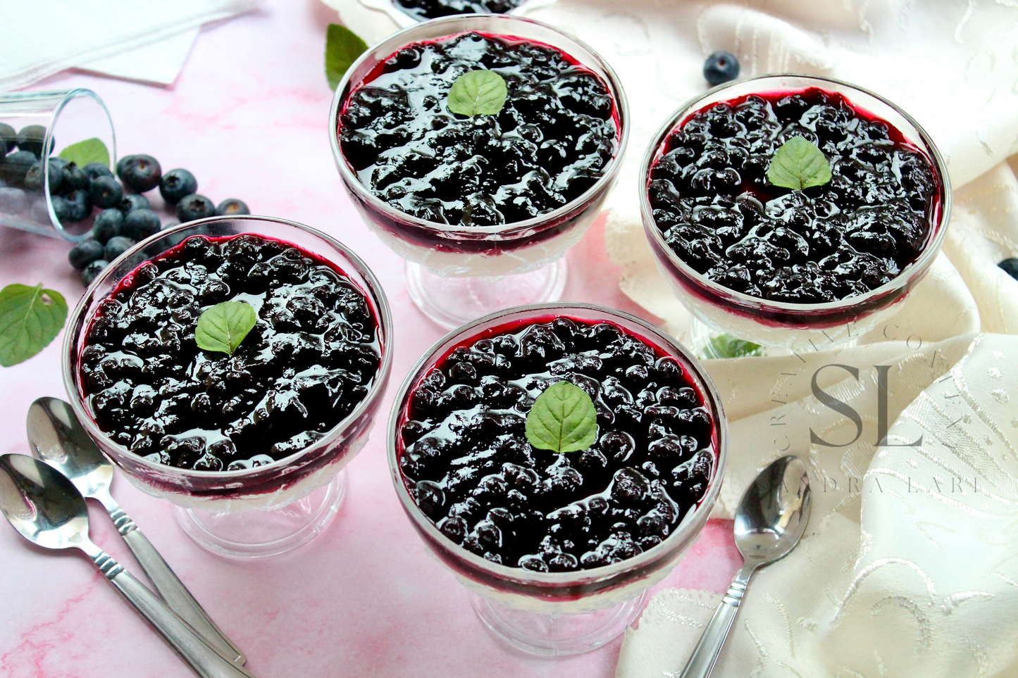 Healthy Blueberry Pudding Dessert - Exclusive