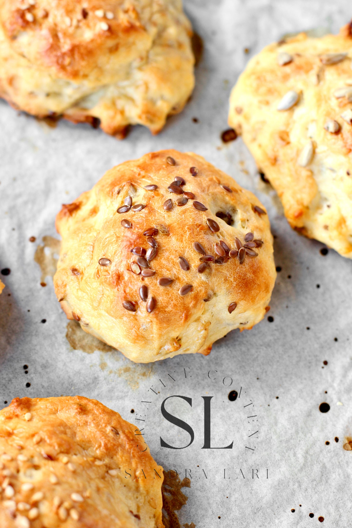 Rustic No Yeast Bread Mini Rolls - Set 1 of 4