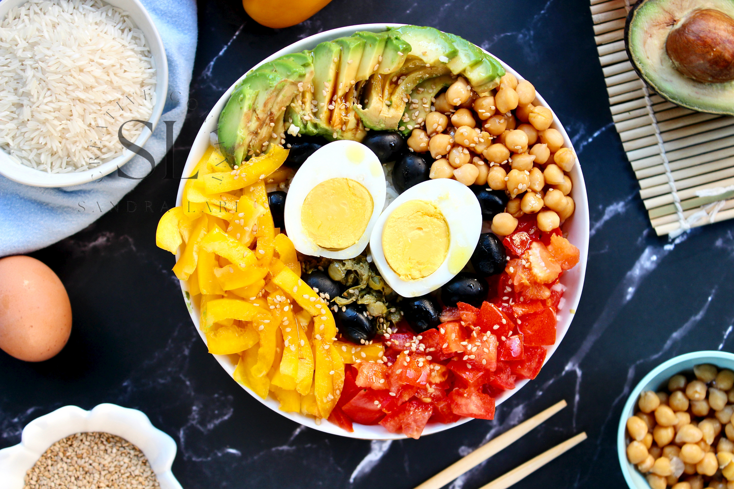 Vegetarian Mediterranean Poke Bowl - Exclusive