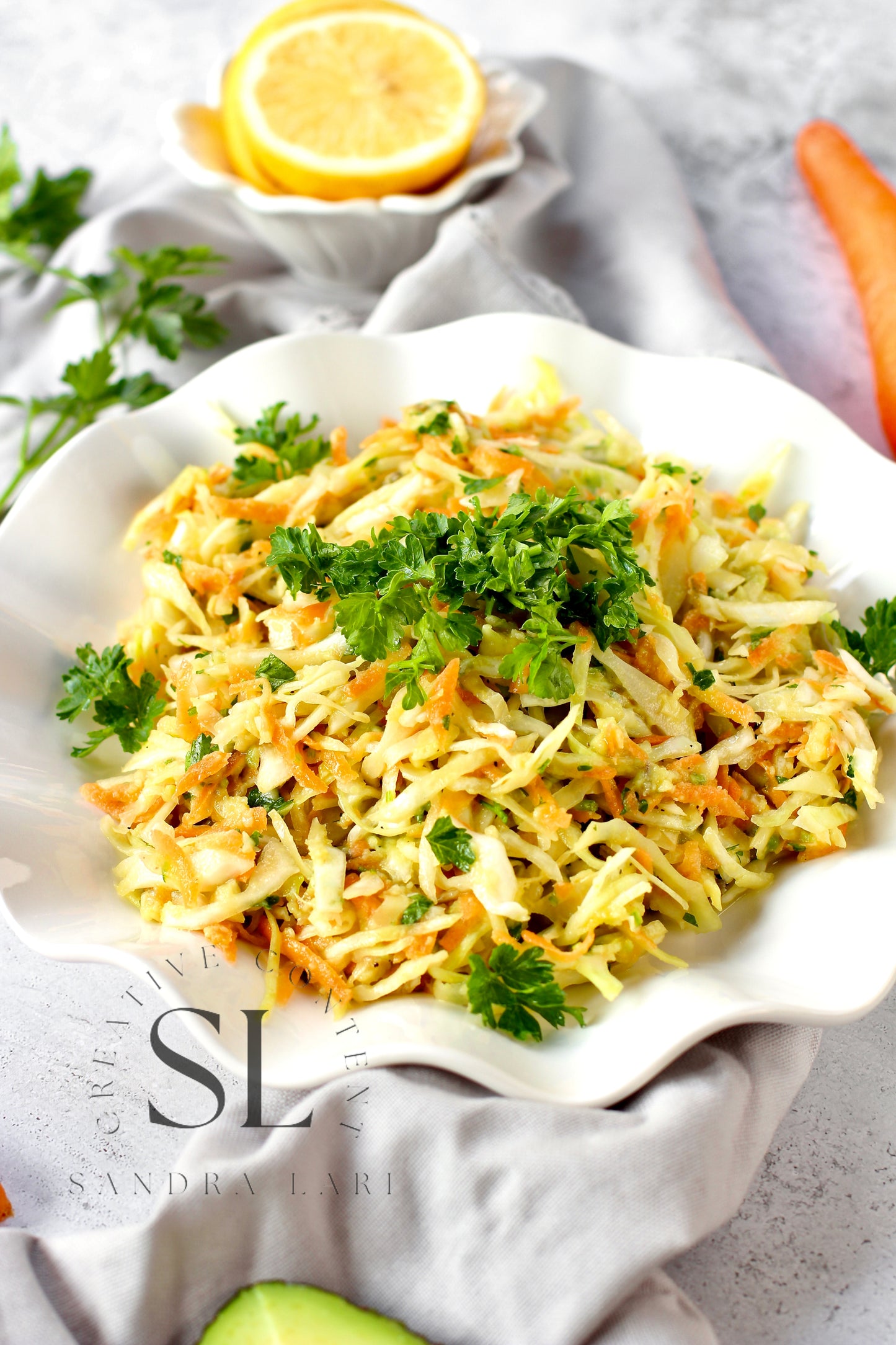 Creamy Avocado & Garlic Coleslaw - Set 3 of 4