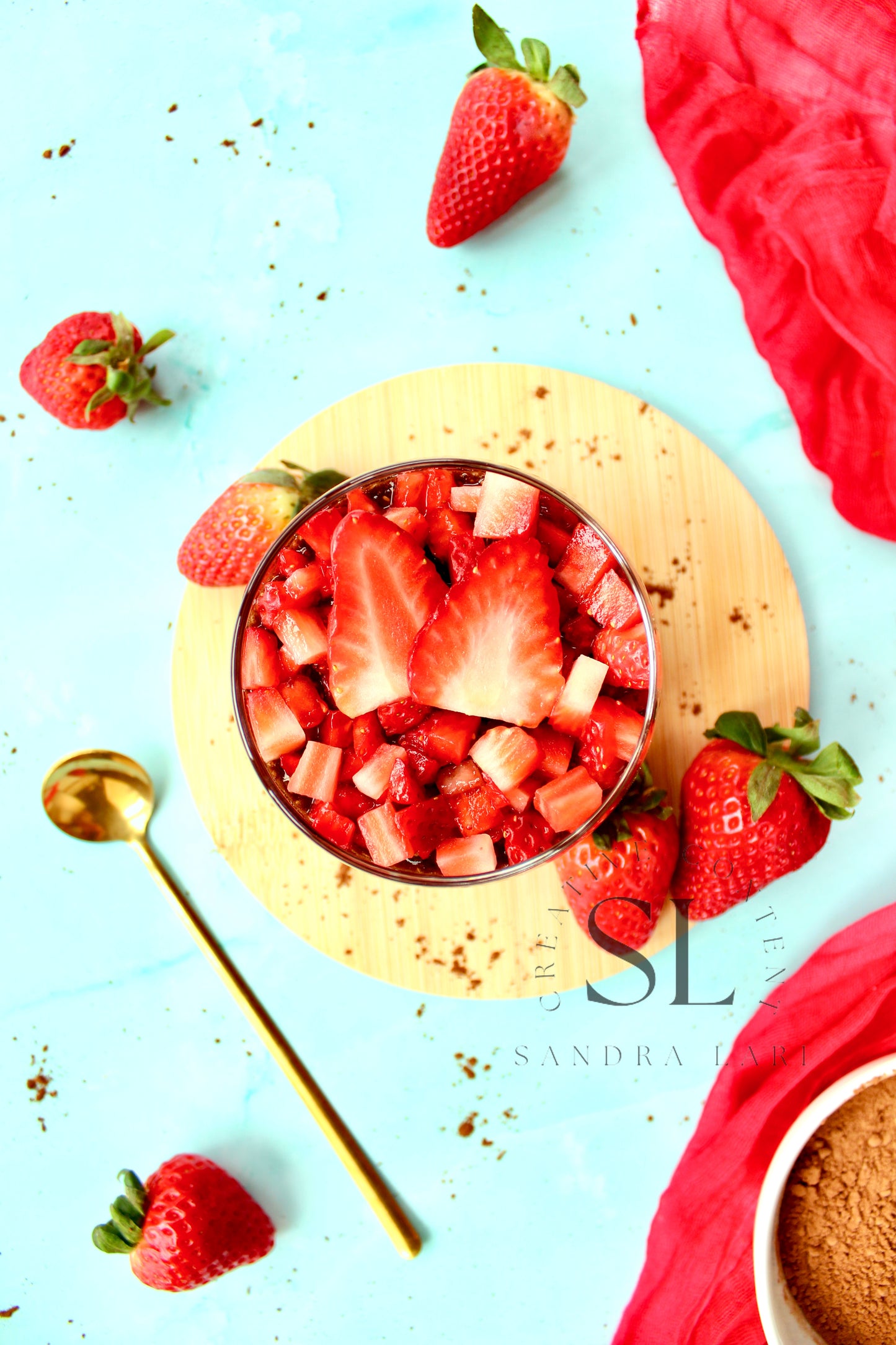 Raw Strawberry & Carob Chia Pudding - Set 1 of 3