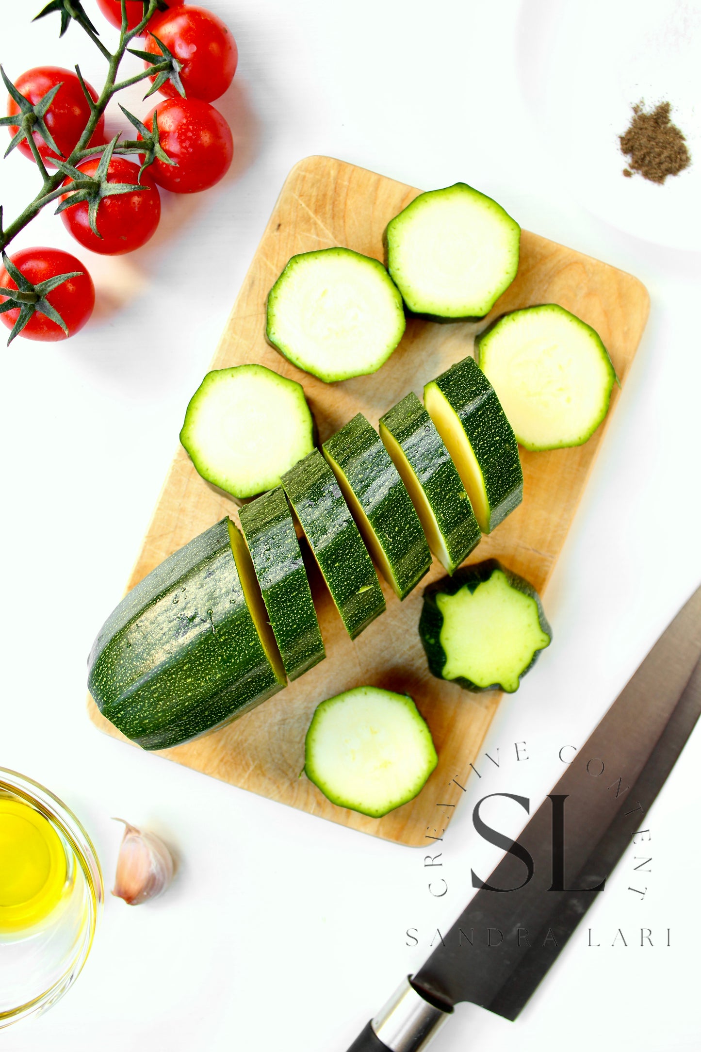 Zucchini Bites with Ricotta Cheese & Tomatoes - Set 1 of 3