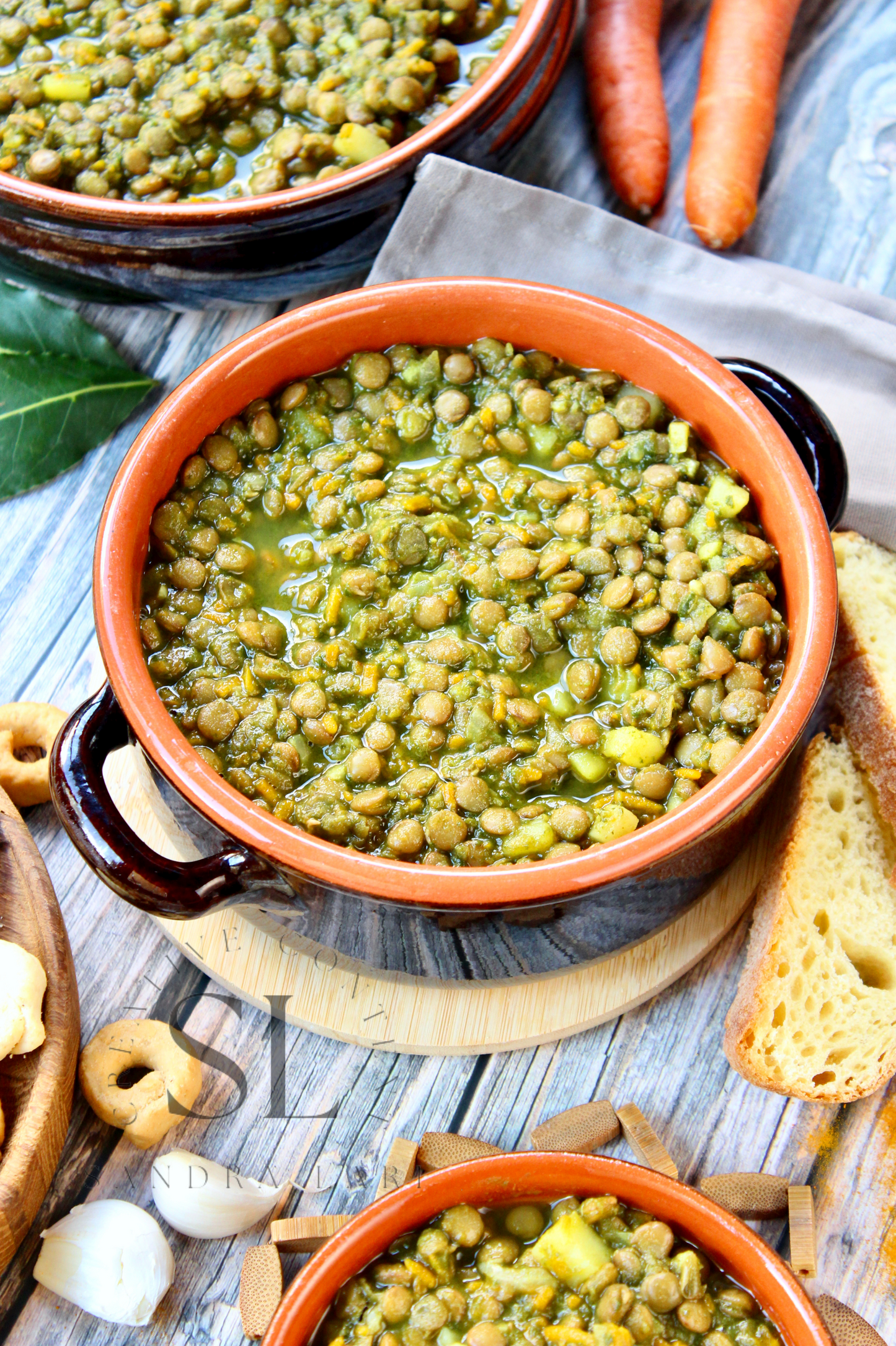 Spinach Lentil Soup - Set 3 of 3