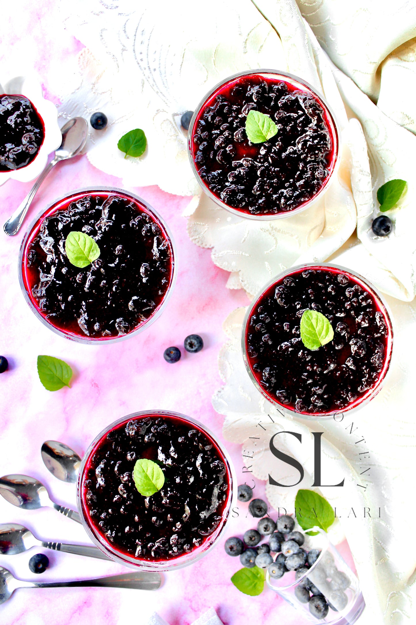 Healthy Blueberry Pudding Dessert - Exclusive