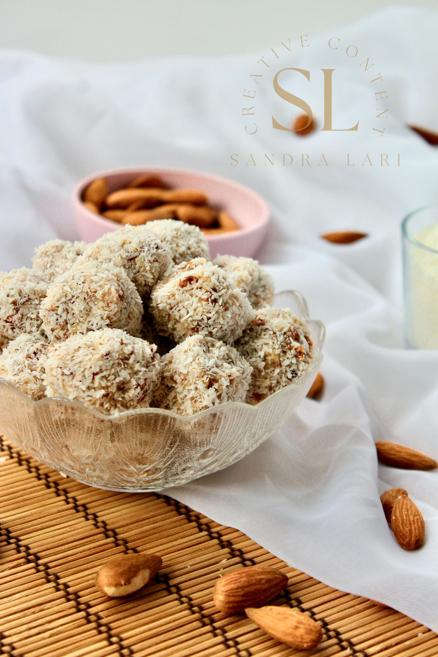 Healthy Raw Coconut Almond Bites - Set 3 of 3