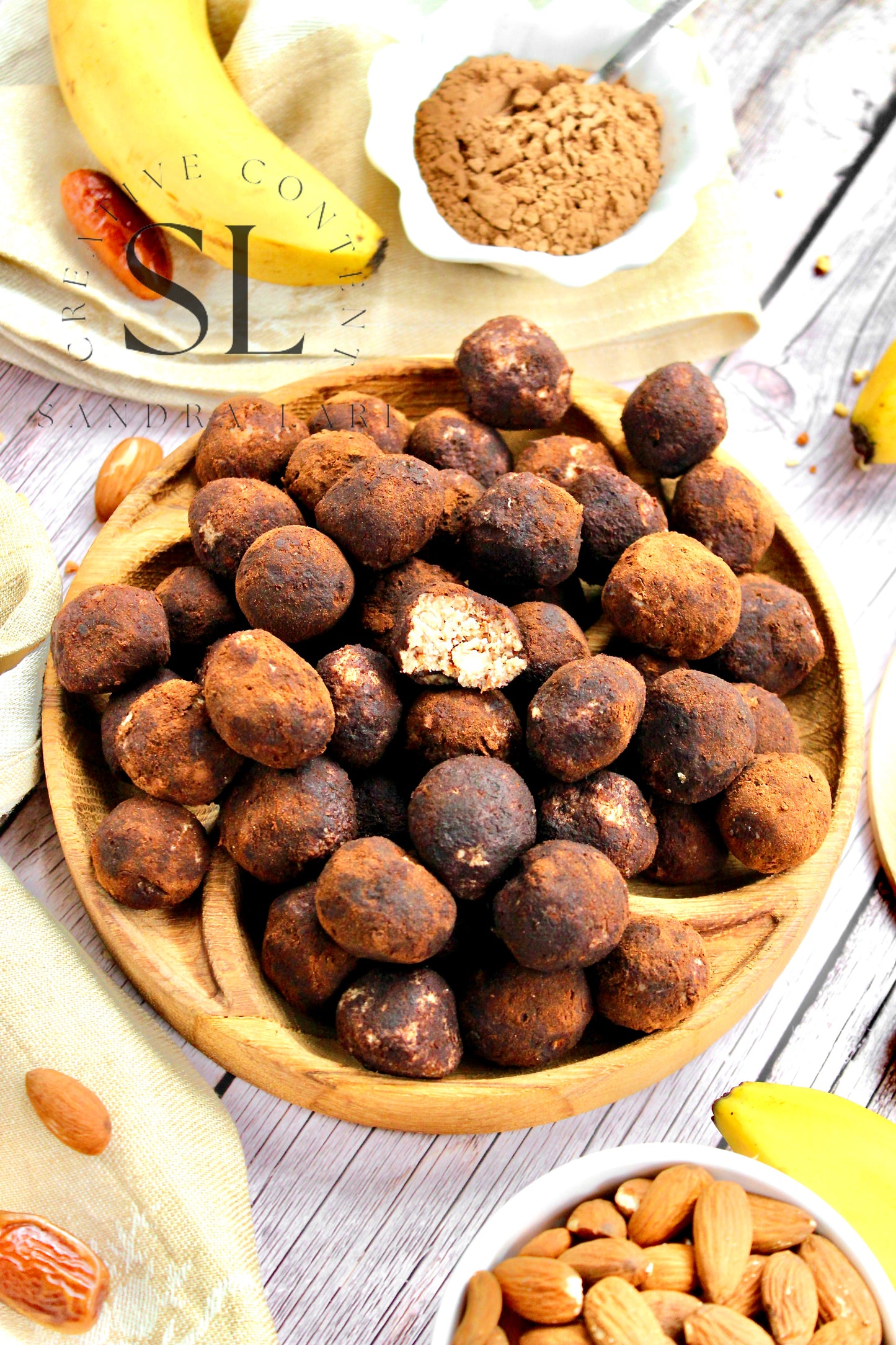 Raw Vegan Truffles Snack - Set 1 of 4