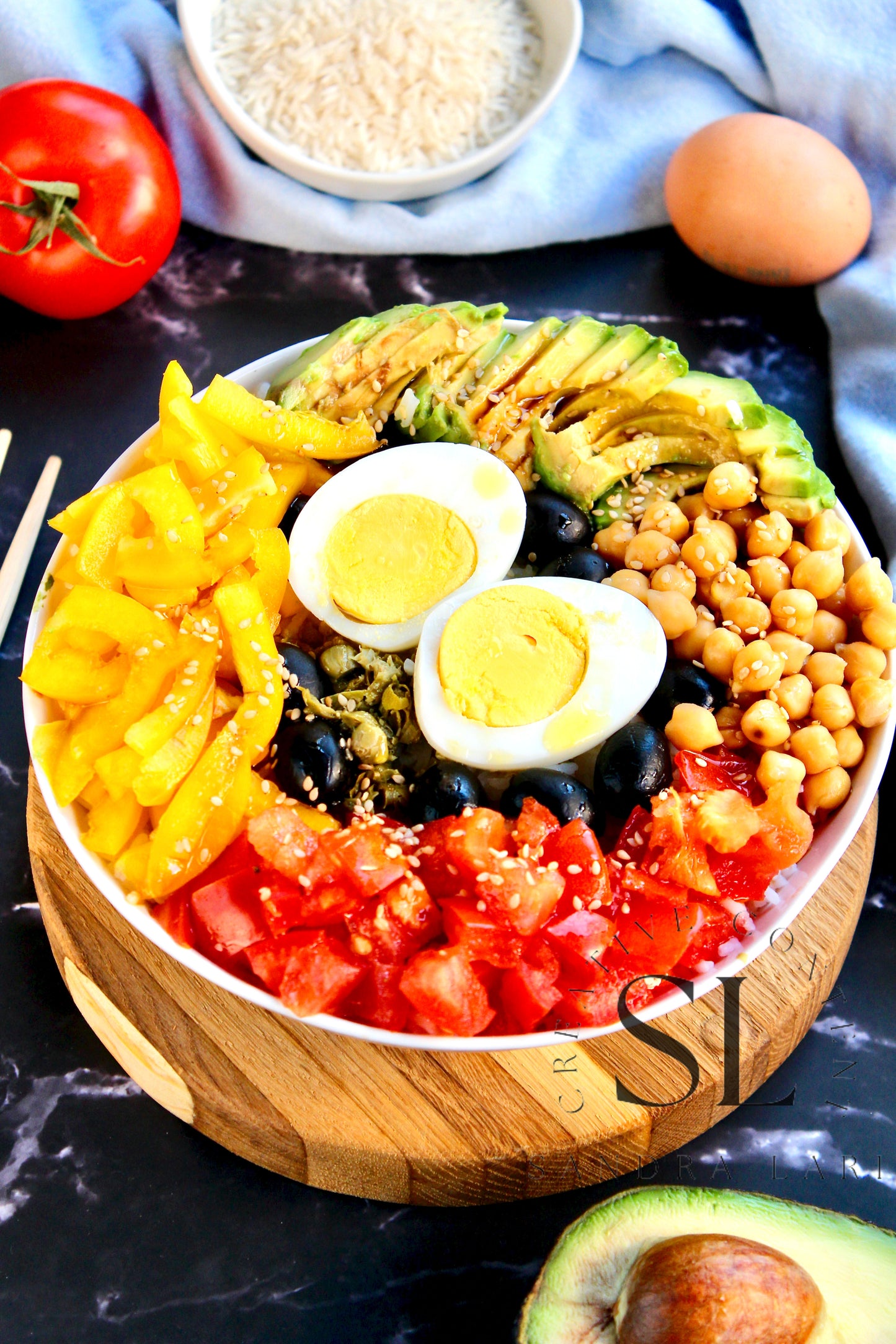 Vegetarian Mediterranean Poke Bowl - Exclusive