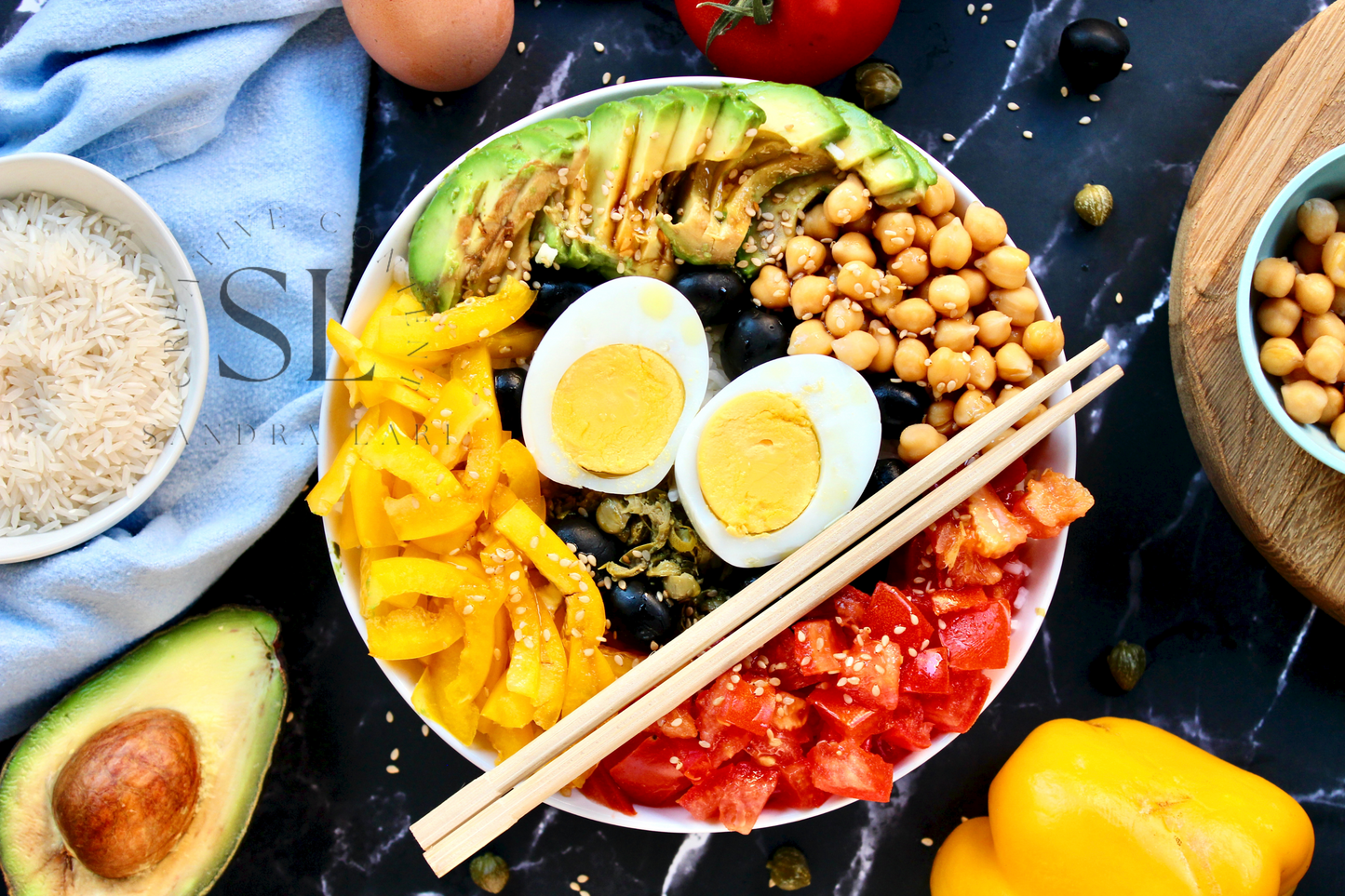 Vegetarian Mediterranean Poke Bowl - Exclusive