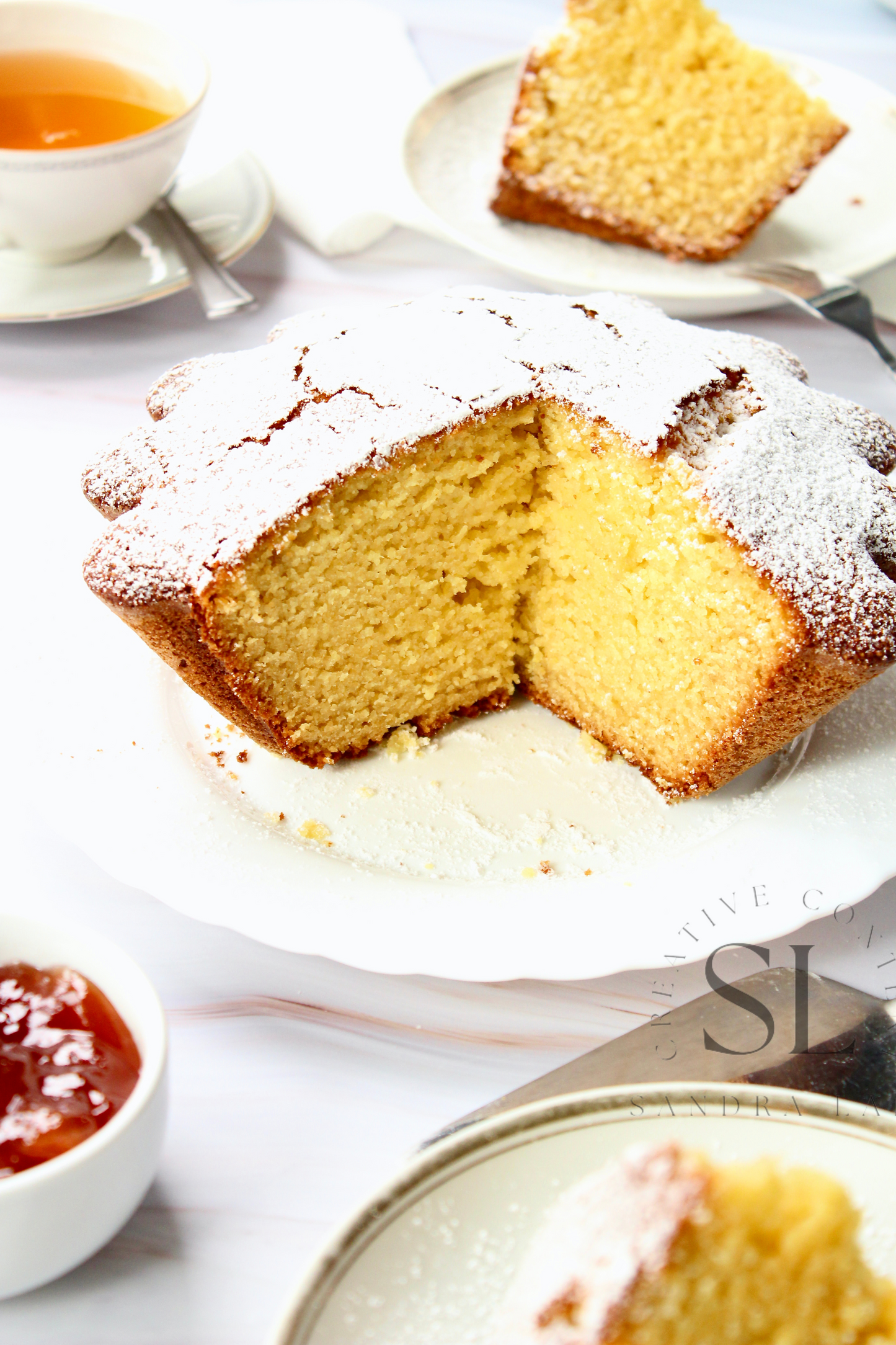 Healthy Eggless Semolina Cake Set 2 of 2