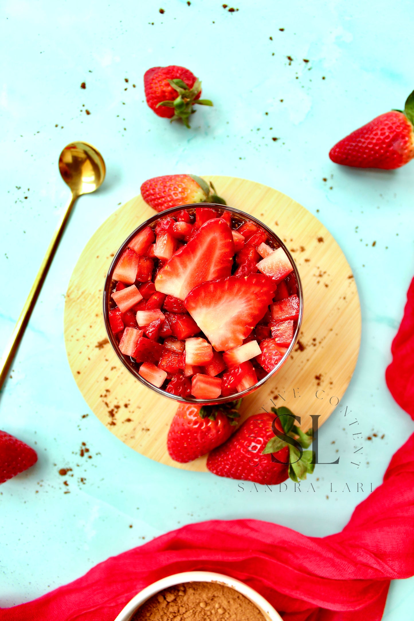 Raw Strawberry & Carob Chia Pudding - Set 1 of 3