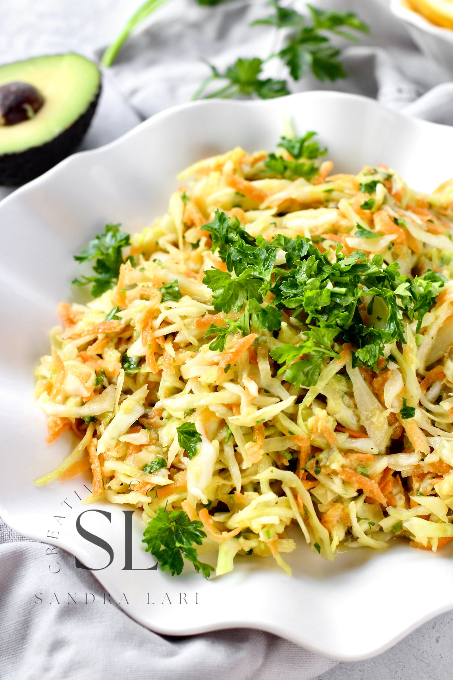 Creamy Avocado & Garlic Coleslaw - Set 3 of 4