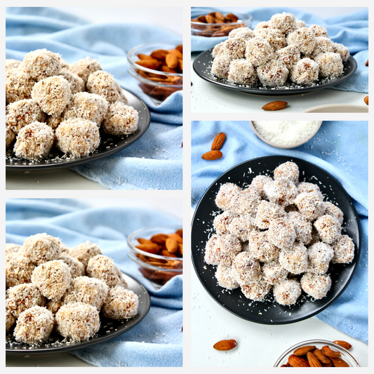 Healthy Raw Coconut Almond Bites - Set 2 of 3