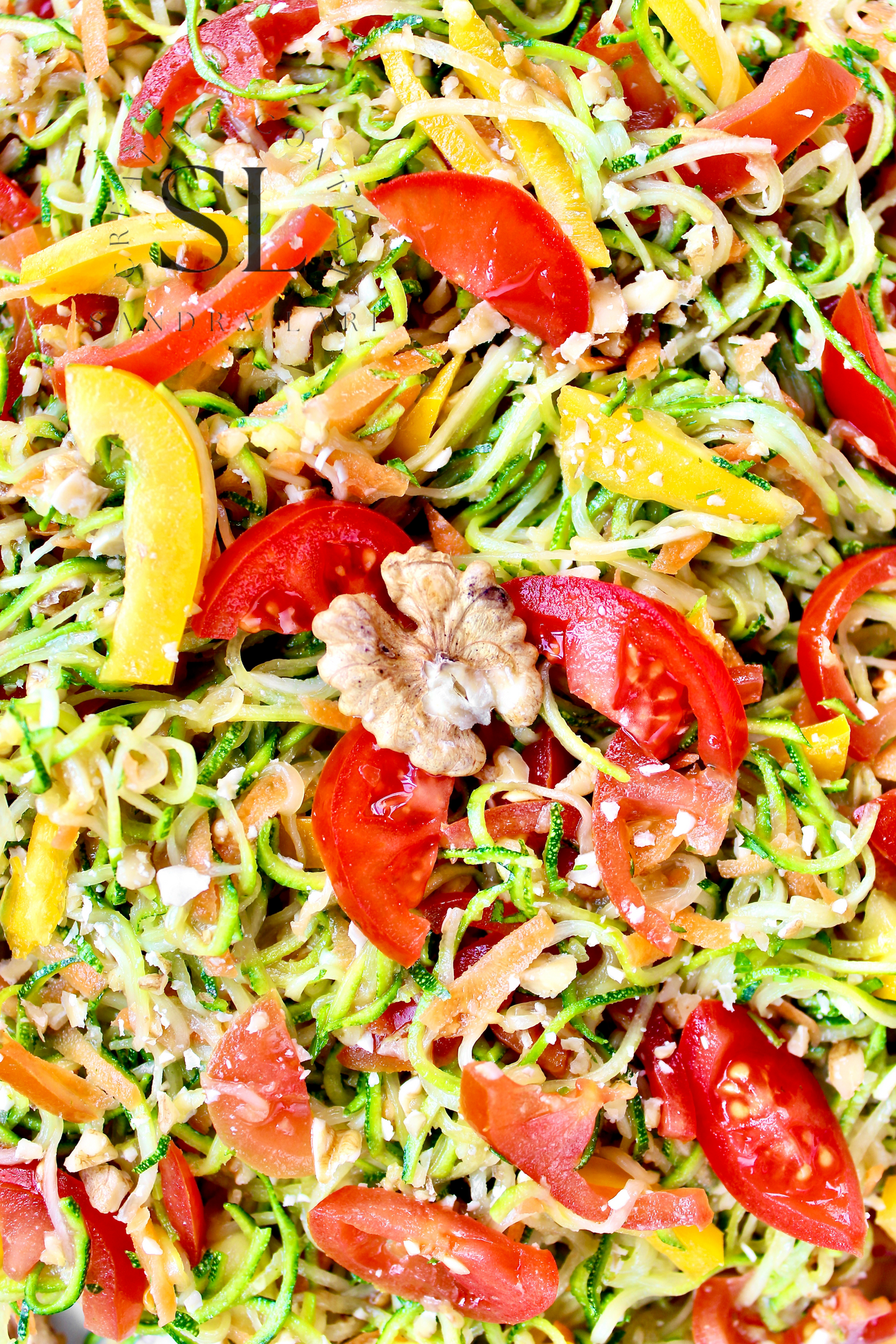 Raw Zucchini Spaghetti Salad - Set 2 of 3