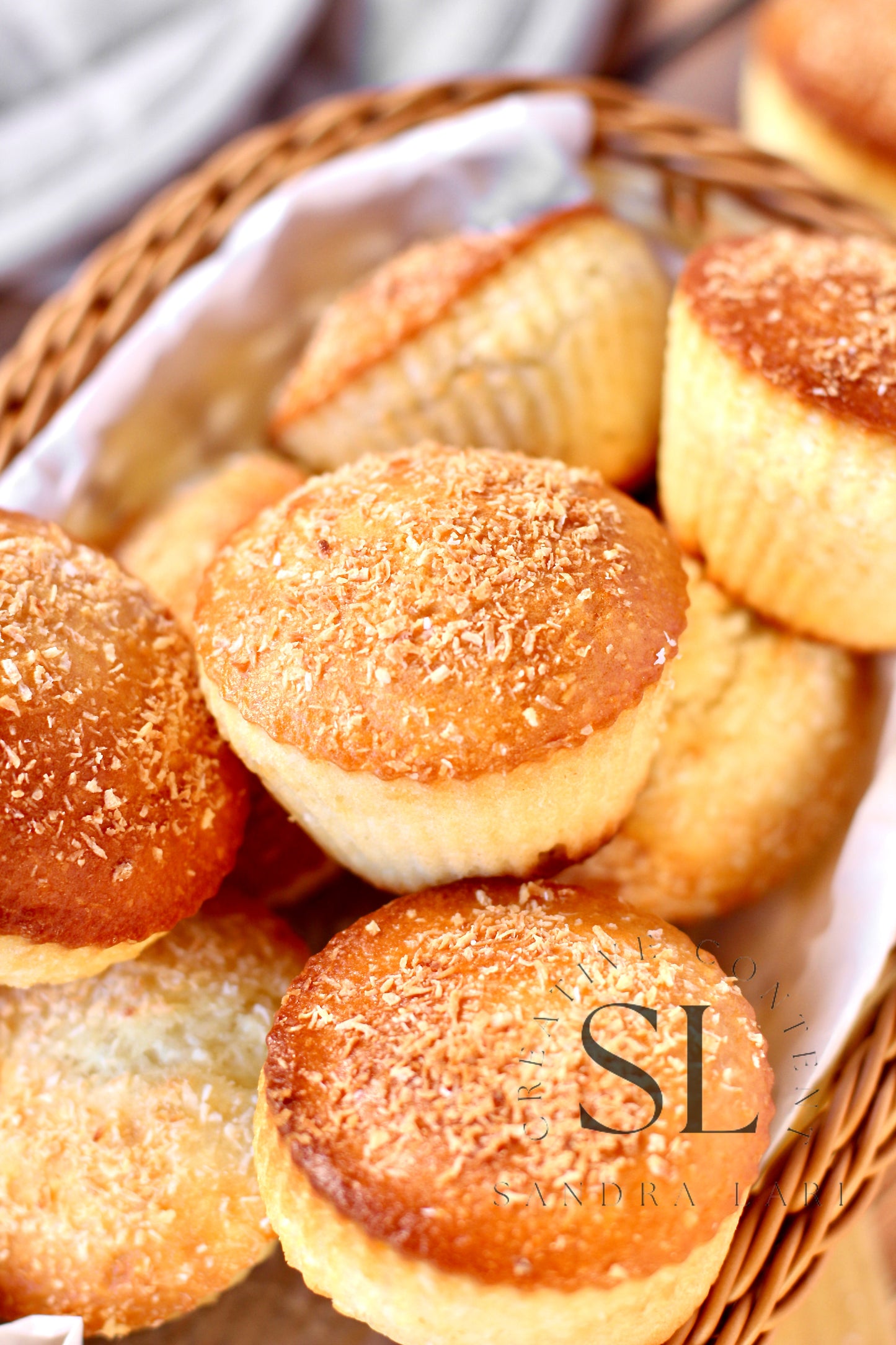 Eggless Coconut Muffins (No Yeast) - Set 1 of 4