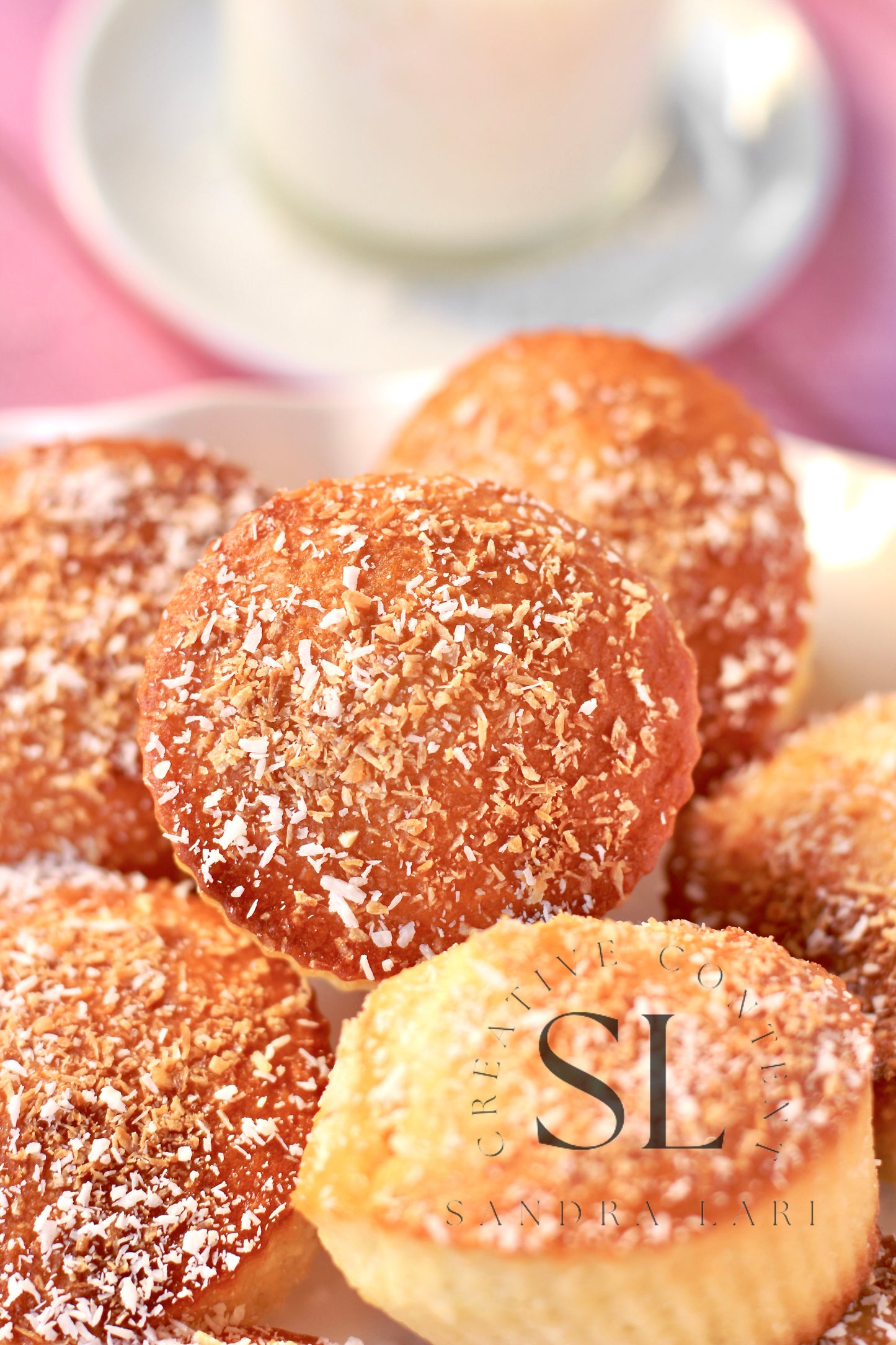 Eggless Coconut Muffins (No Yeast) - Set 3 of 4